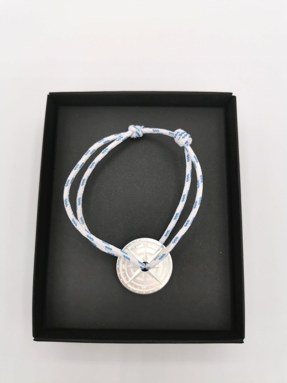 BRACELET LE VENT À LA FRANÇAISE &quot;ARGENT 925°&quot; WHITE AND BLUE