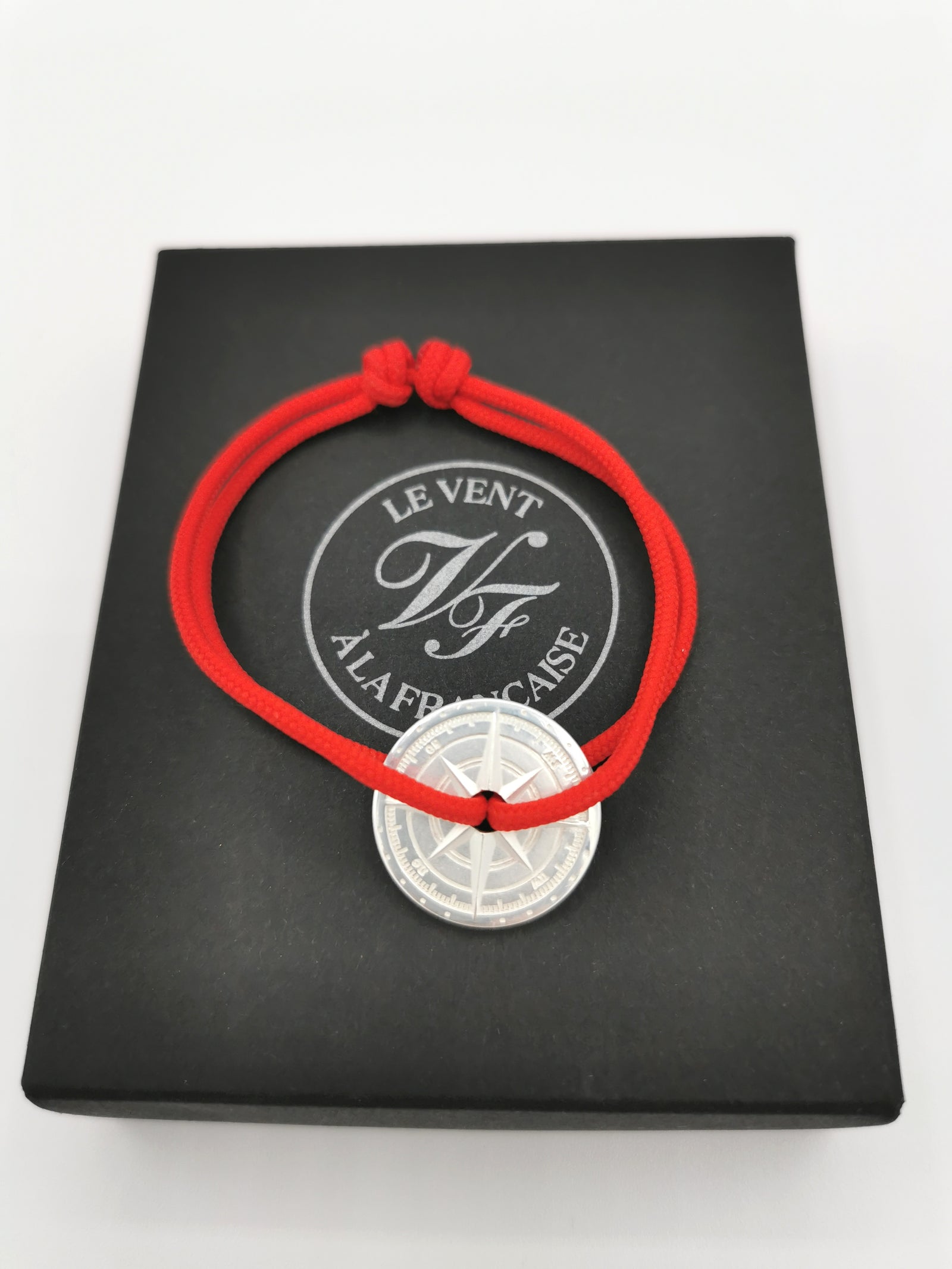 BRACELET LE VENT À LA FRANÇAISE "ARGENT 925°" RED