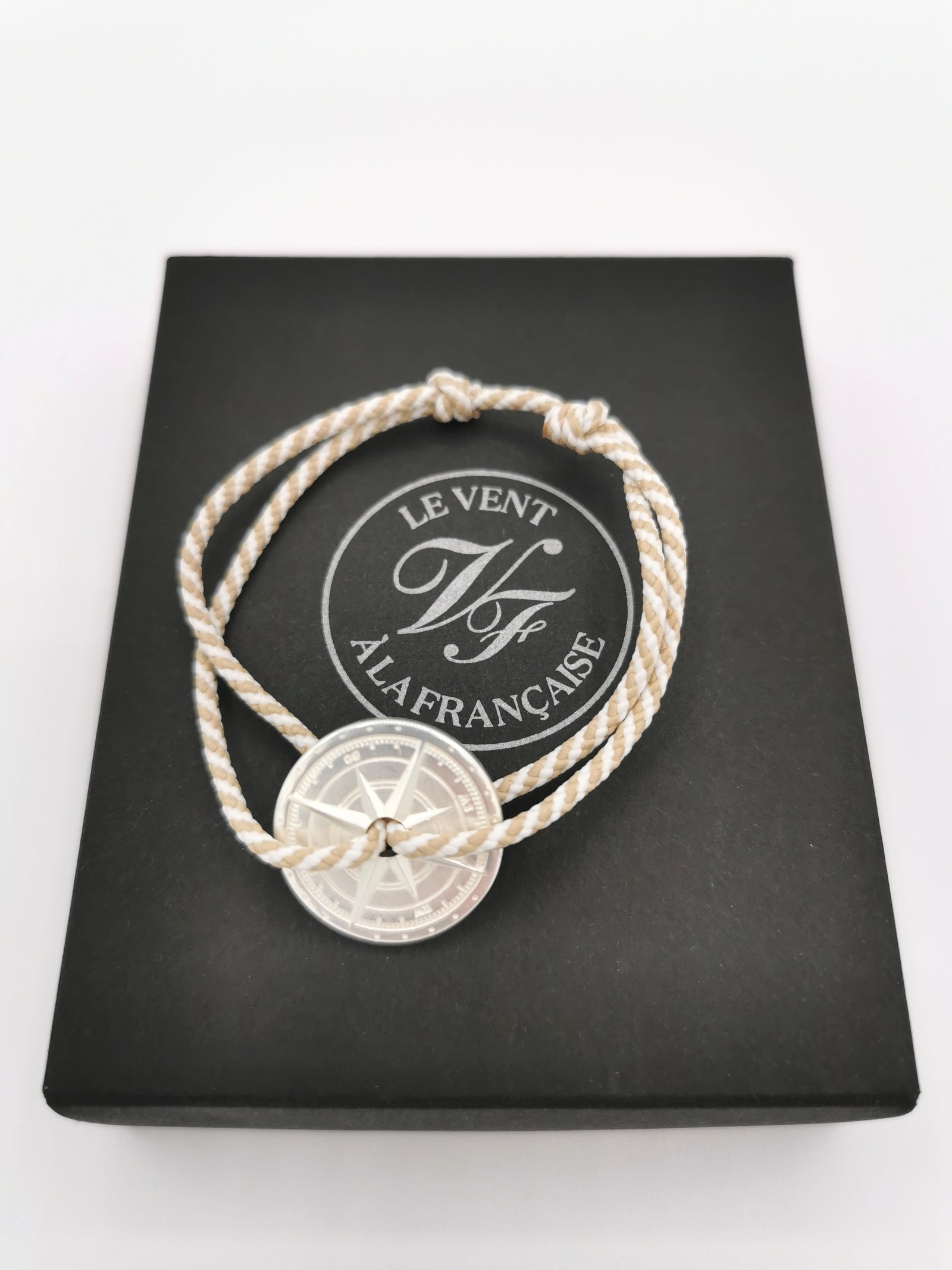 BRACELET LE VENT À LA FRANÇAISE "ARGENT 925°" BEIGE
