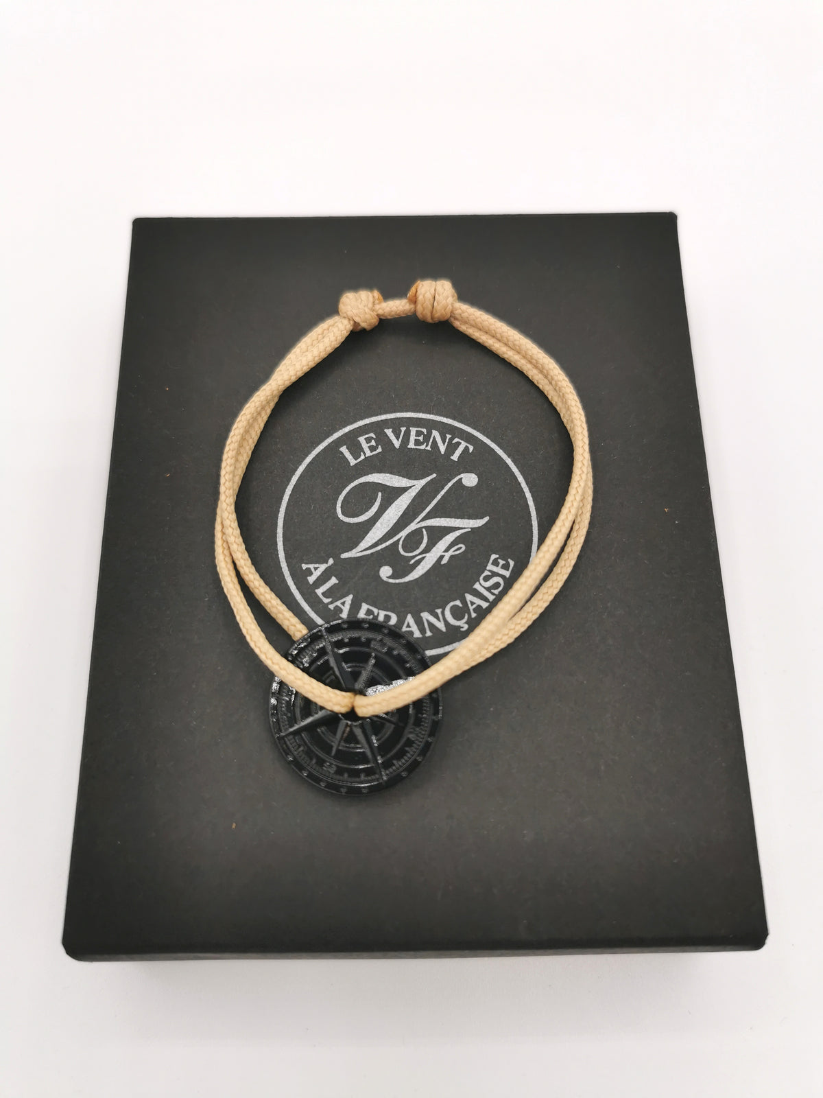 BRACELET LE VENT À LA FRANÇAISE &quot;NOIR ASPHALT&quot; BEIGE