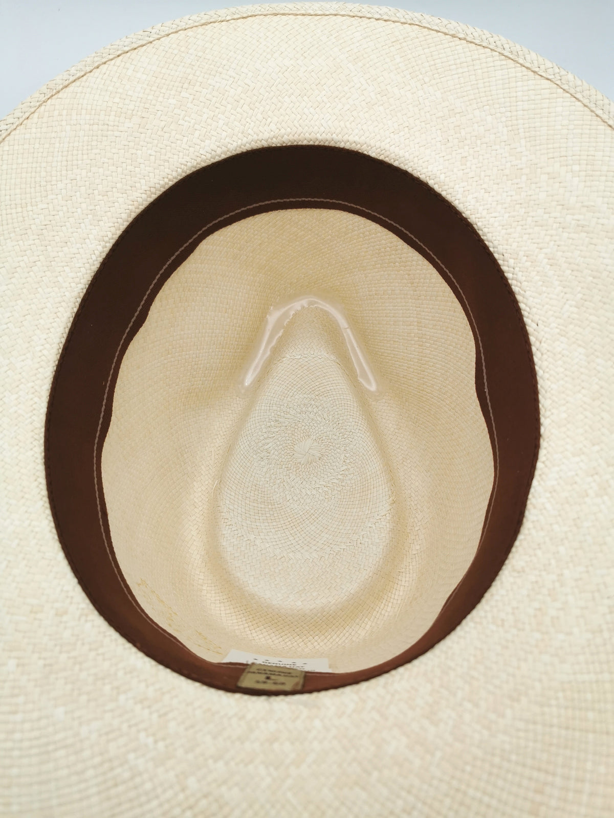 PANAMA HAT IN NATURAL COLOUR , BLACK HEADBAND