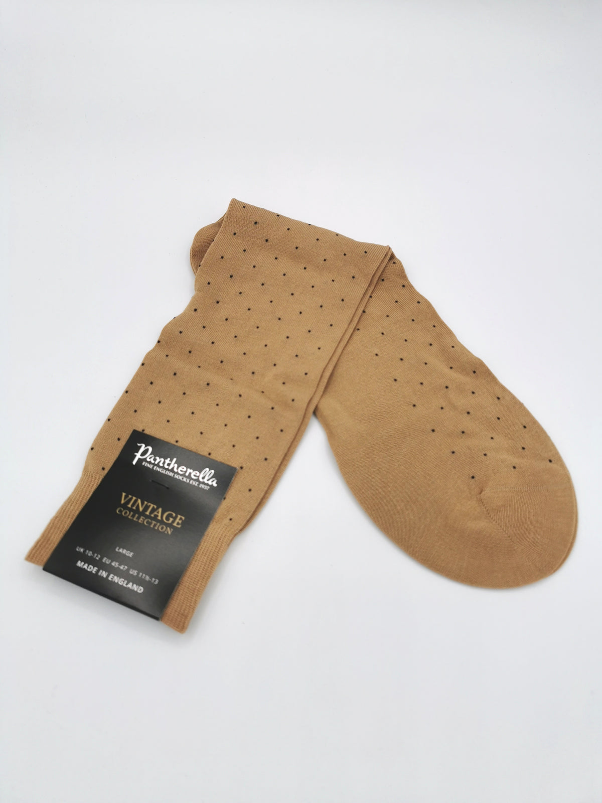 Pantherella cotton socks in khaki color