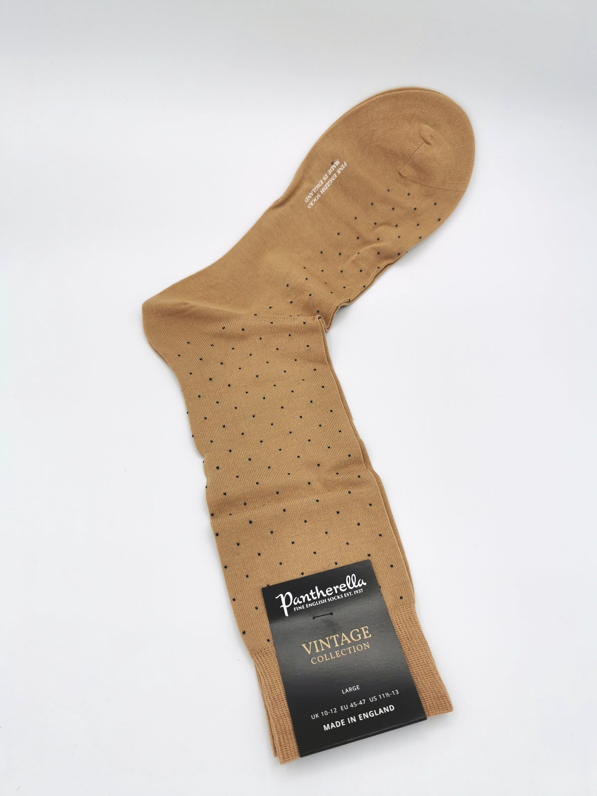Pantherella cotton socks in khaki color