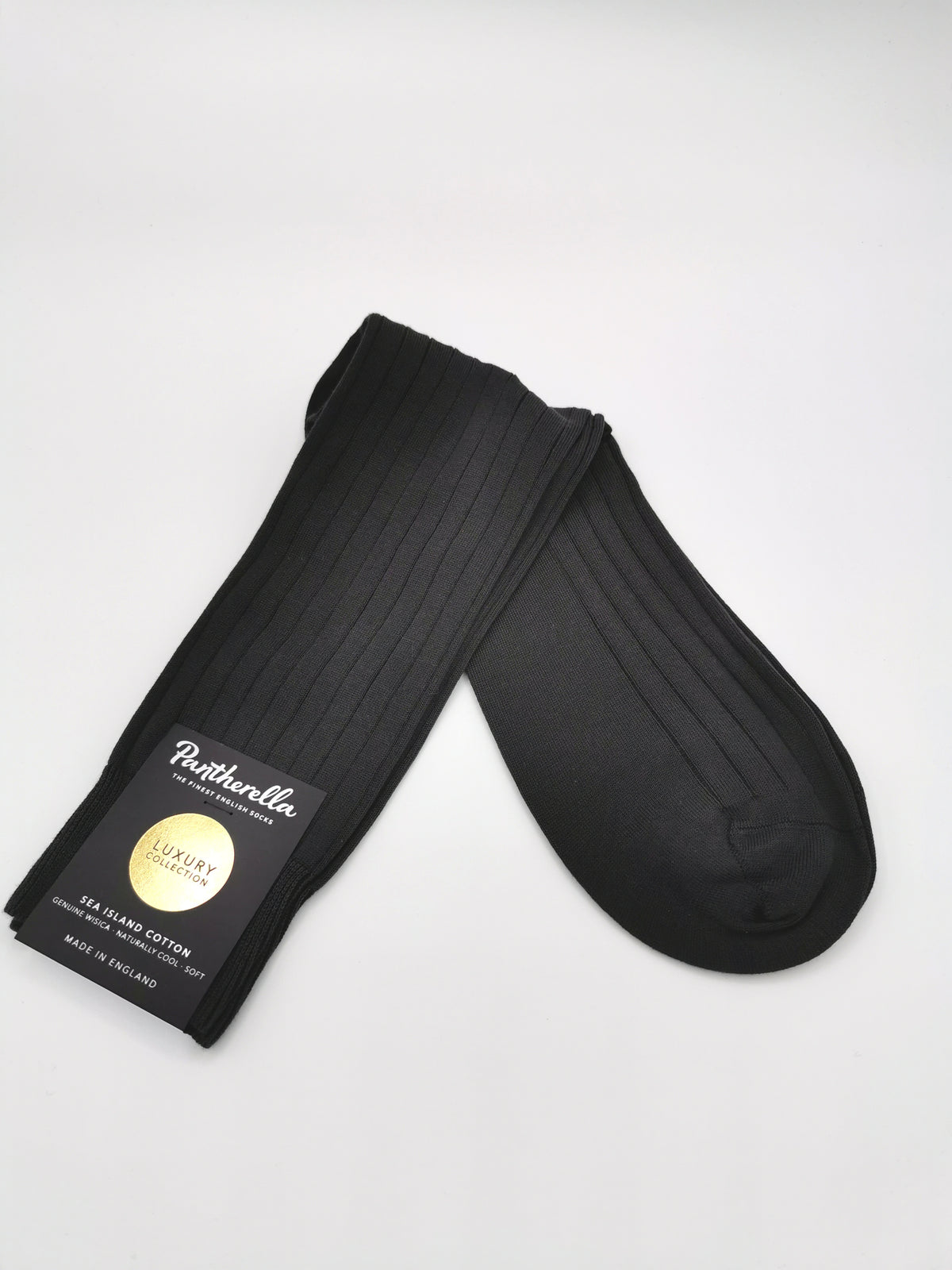 Pantherella plain cotton socks Sea Island