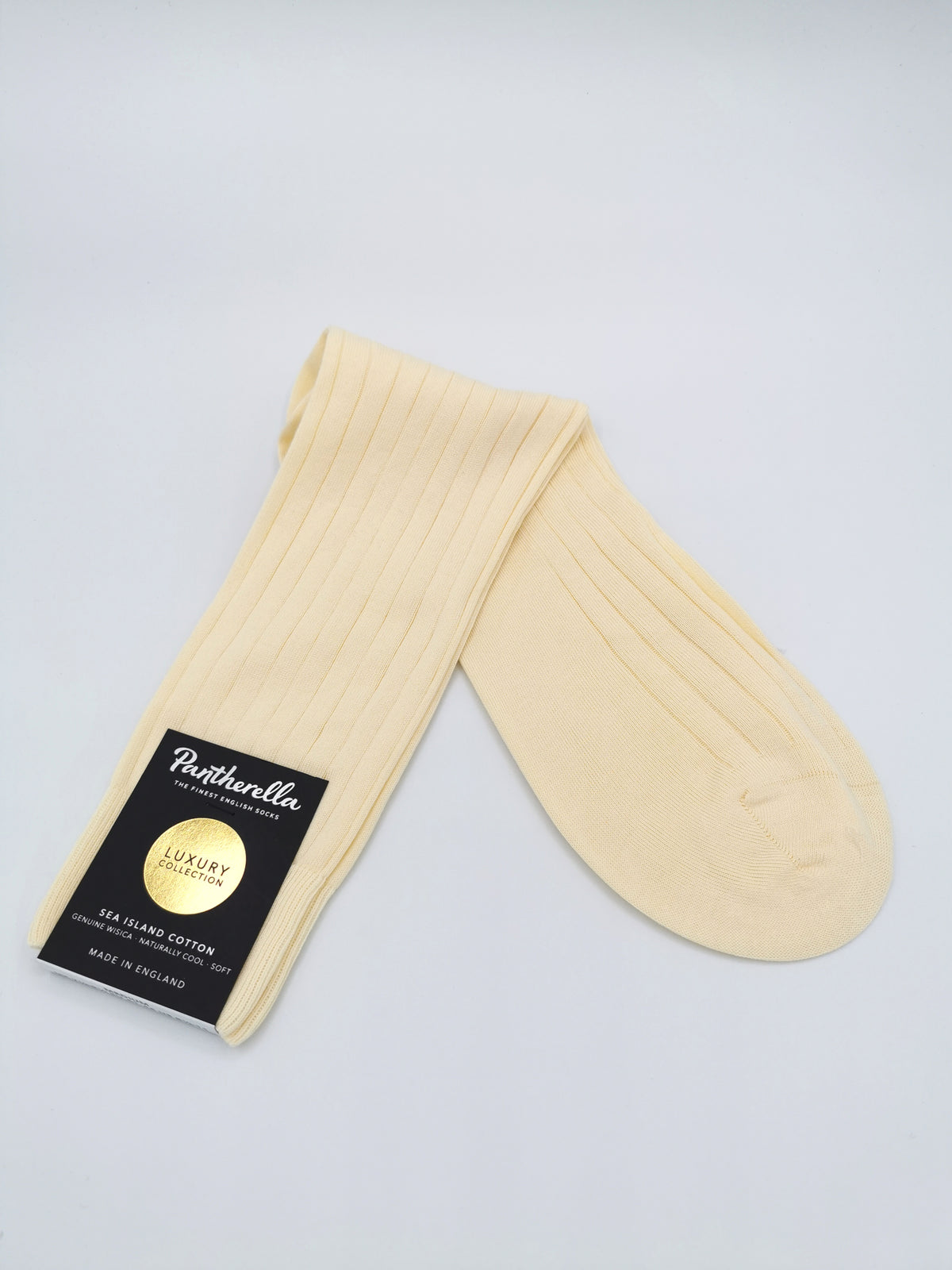 Pantherella plain cotton socks Sea Island