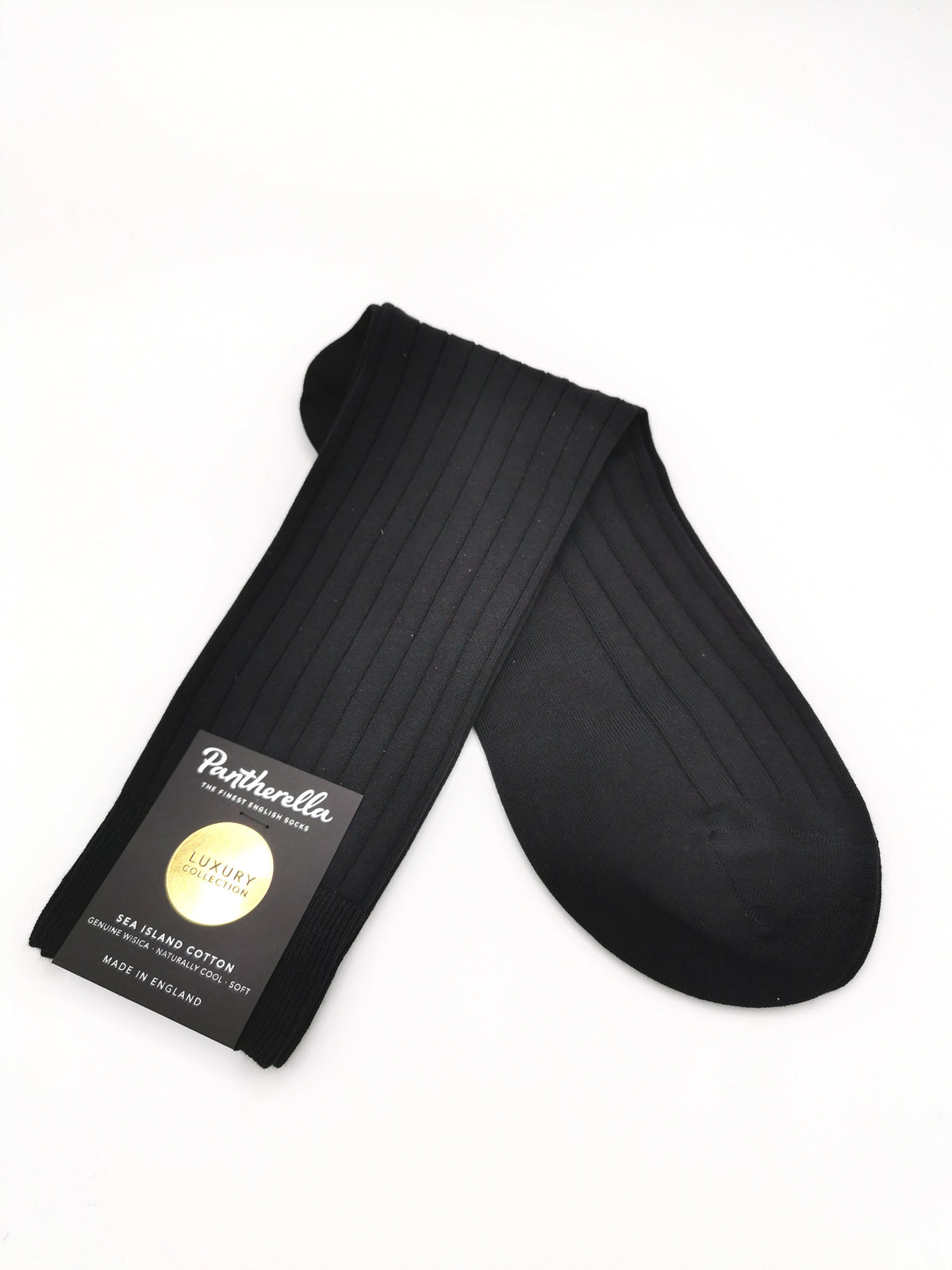 Pantherella plain cotton socks Sea Island
