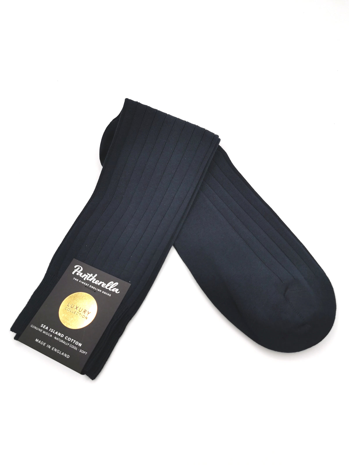 Pantherella plain cotton socks Sea Island