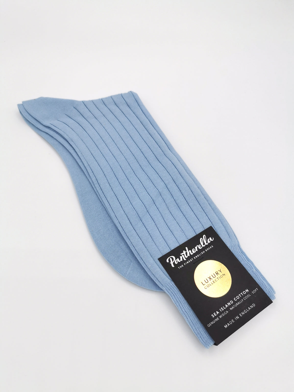 Pantherella plain cotton socks Sea Island