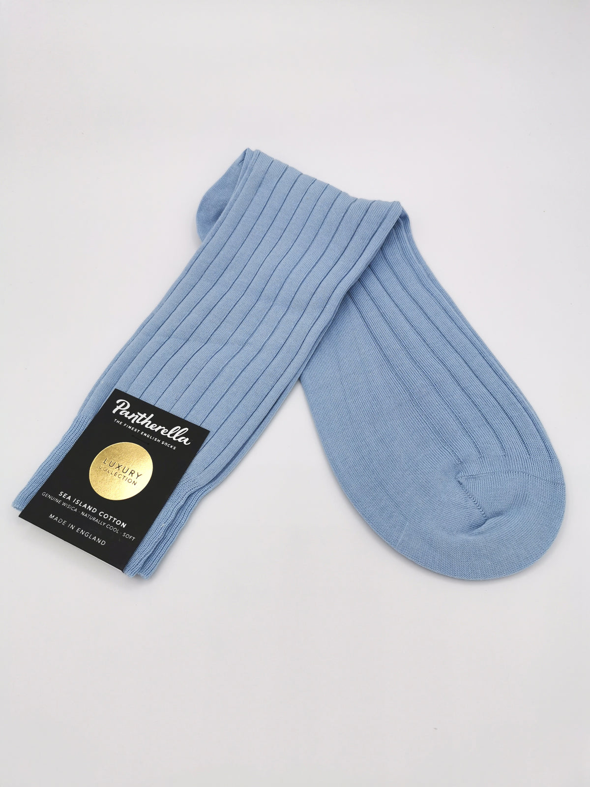 Pantherella plain cotton socks Sea Island
