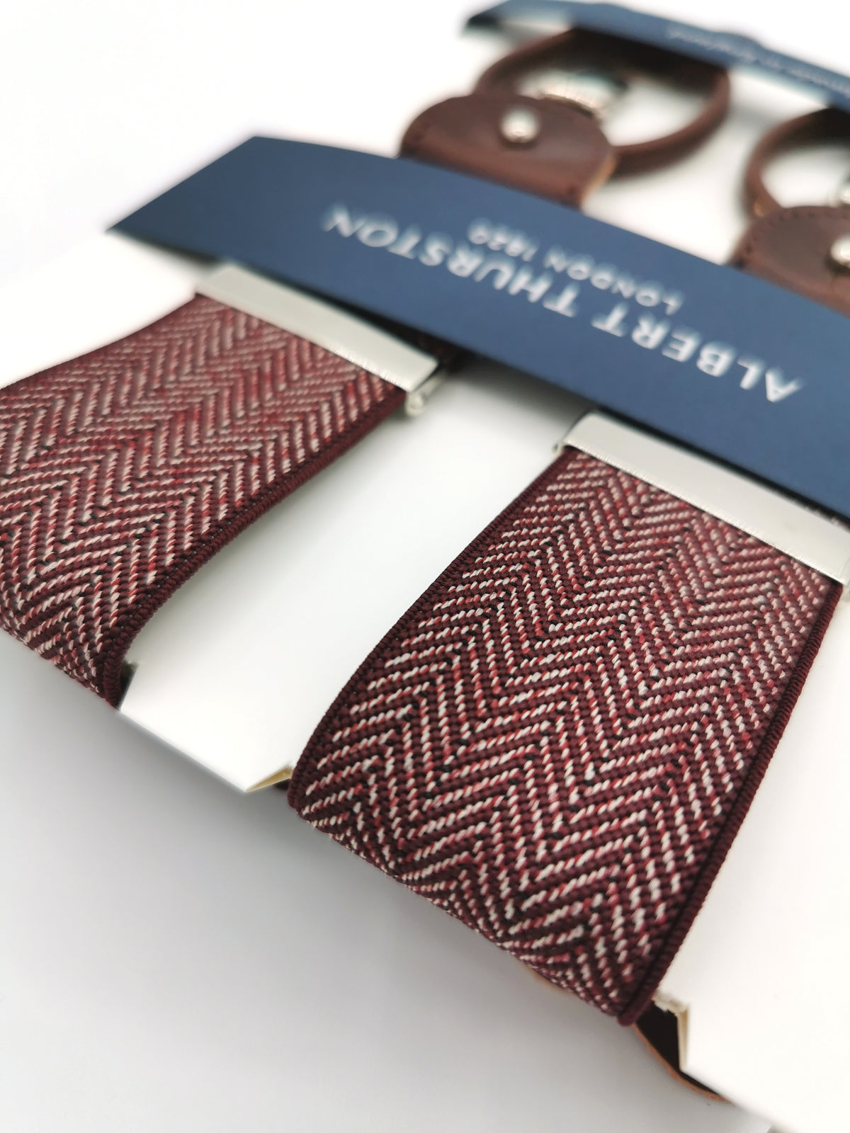 ALBERT THURSTON HERRINGBONE SUSPENDERS