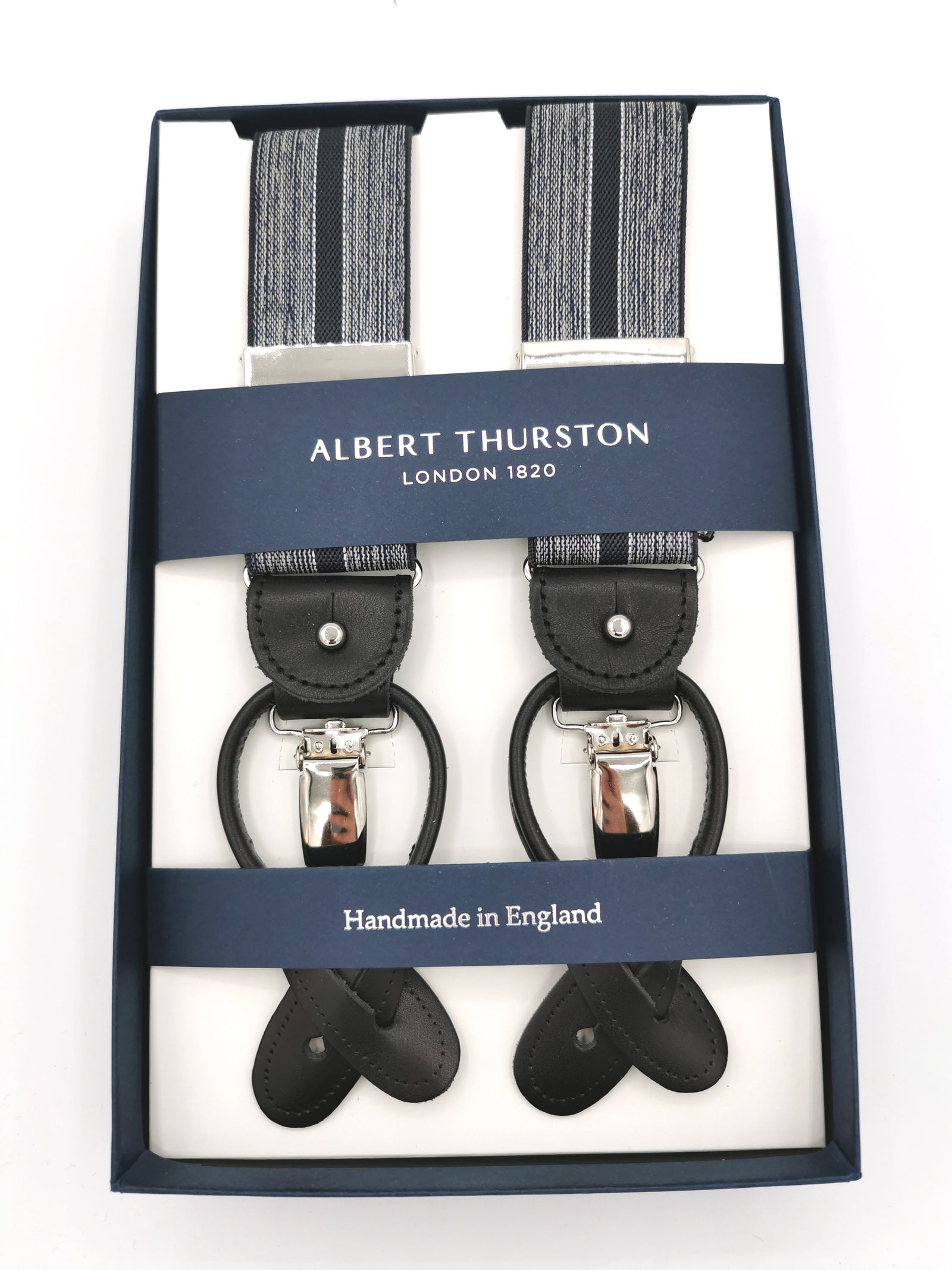 ALBERT THURSTON SUSPENDERS WITH A BLACK BAND