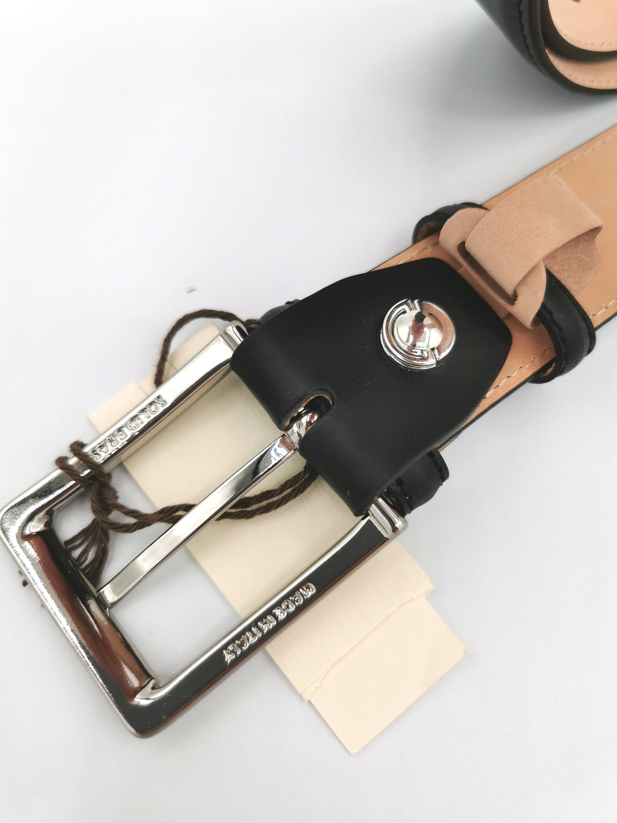 VICTRIX BLACK LEATHER BELT