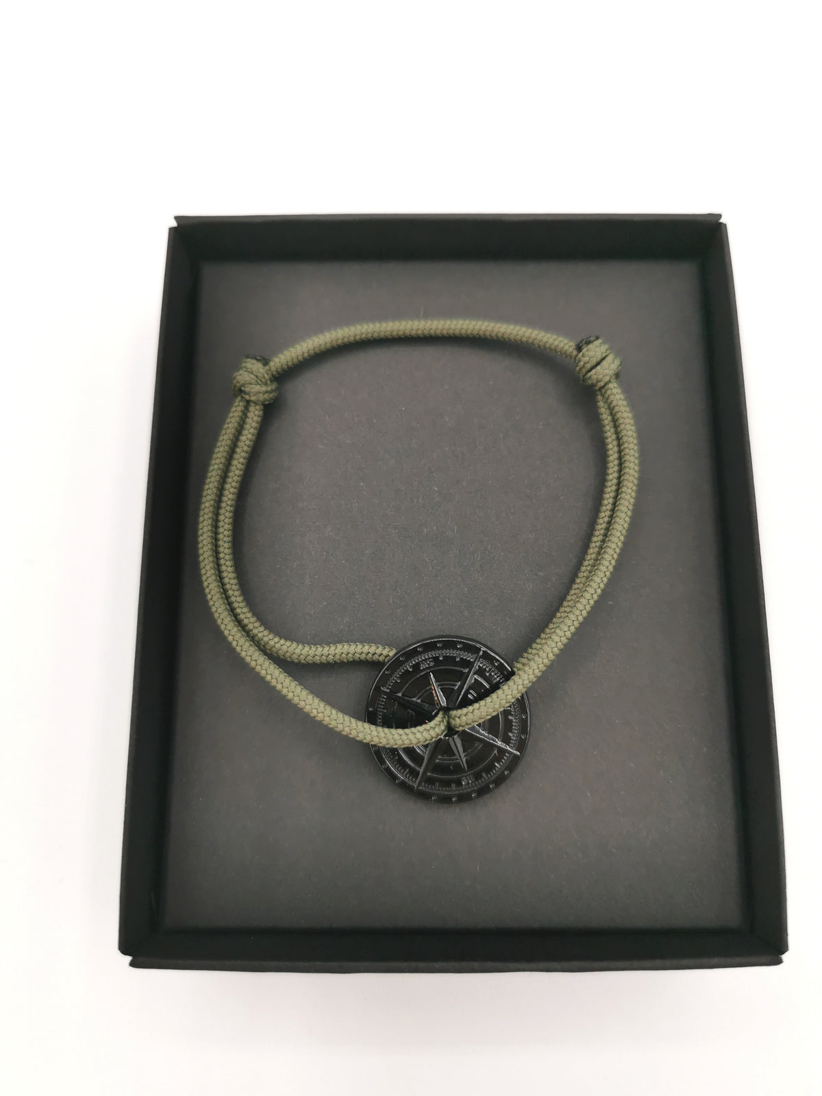 BRACELET LE VENT À LA FRANÇAISE &quot;NOIR ASPHALT&quot; OLIVE GREEN