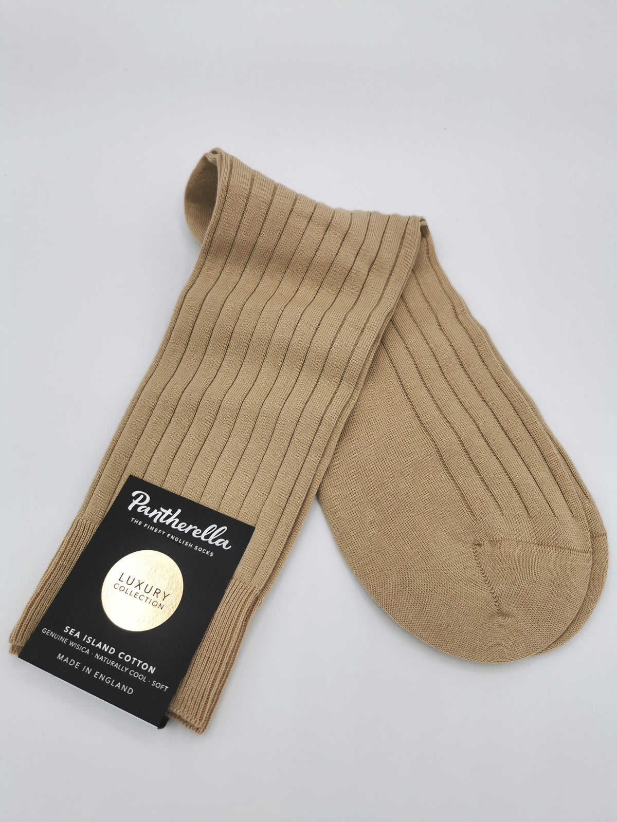 Pantherella plain cotton socks Sea Island