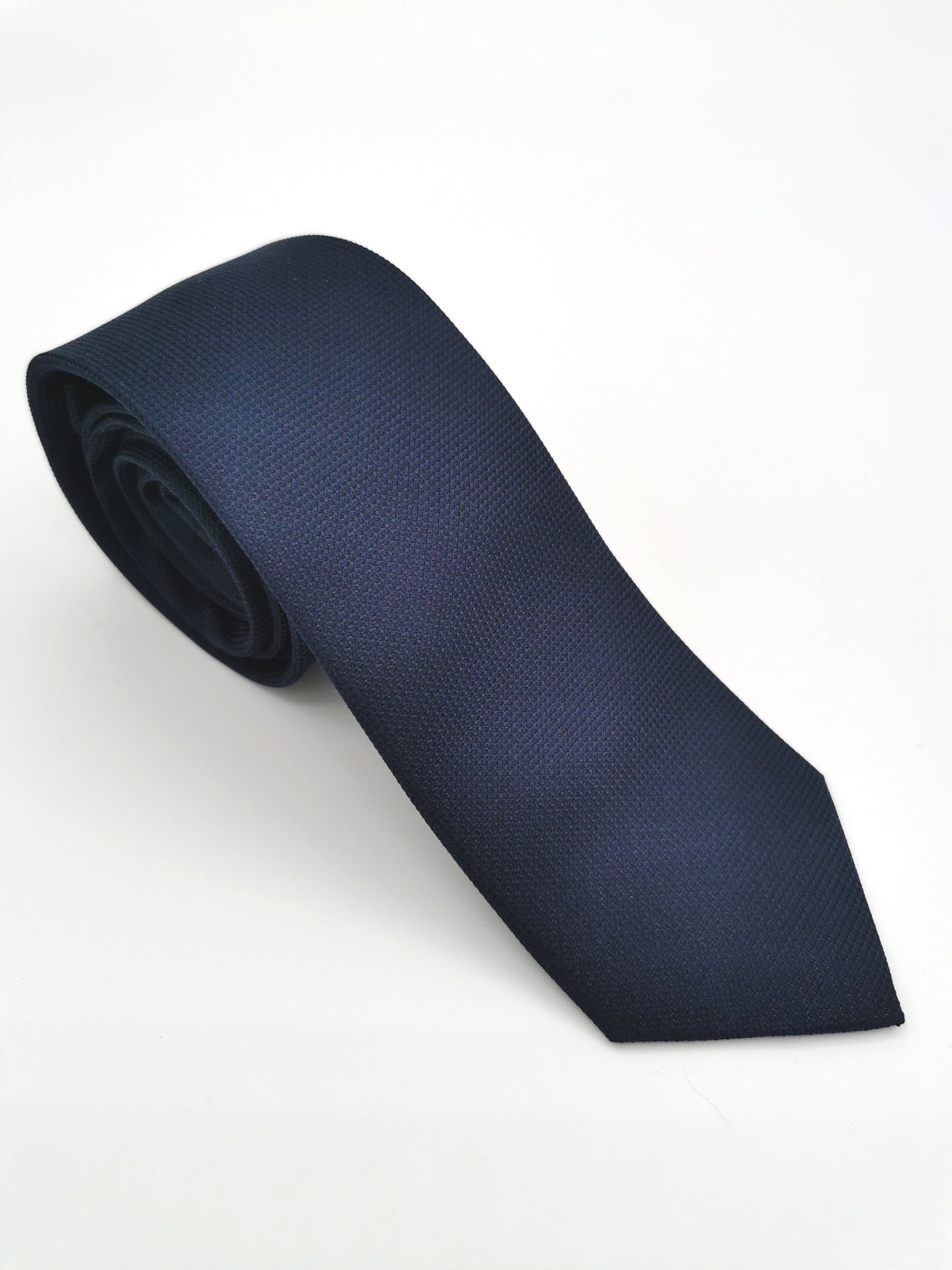 Blue silk tie