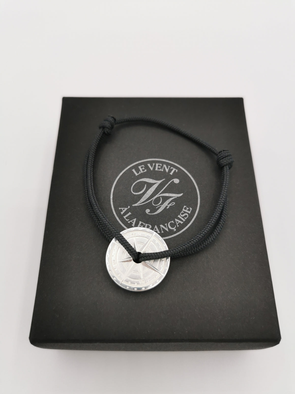 BRACELET LE VENT À LA FRANÇAISE &quot;ARGENT 925°&quot; DARK GRAY