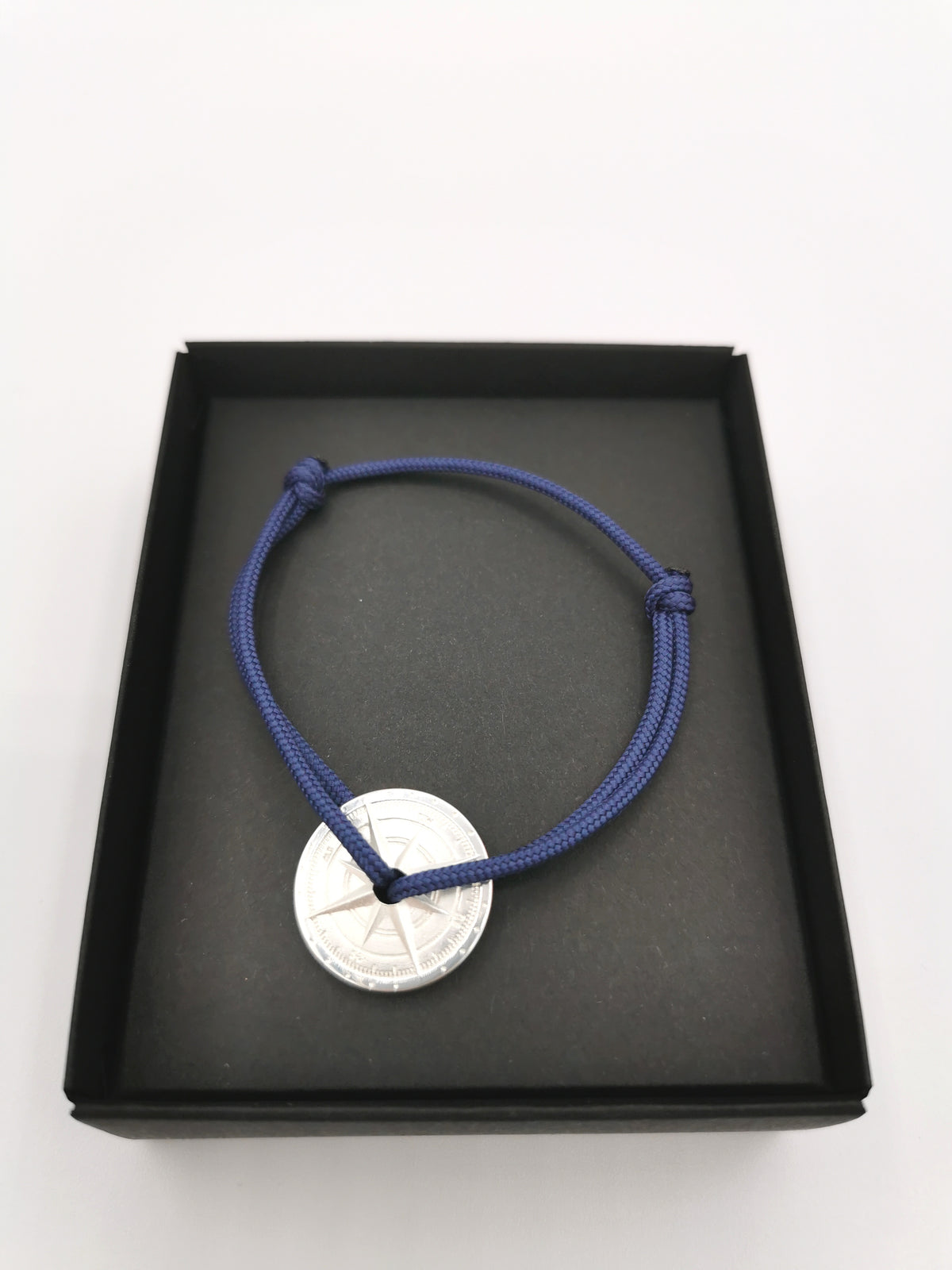 BRACELET LE VENT À LA FRANÇAISE &quot;ARGENT 925°&quot; NAVY BLUE