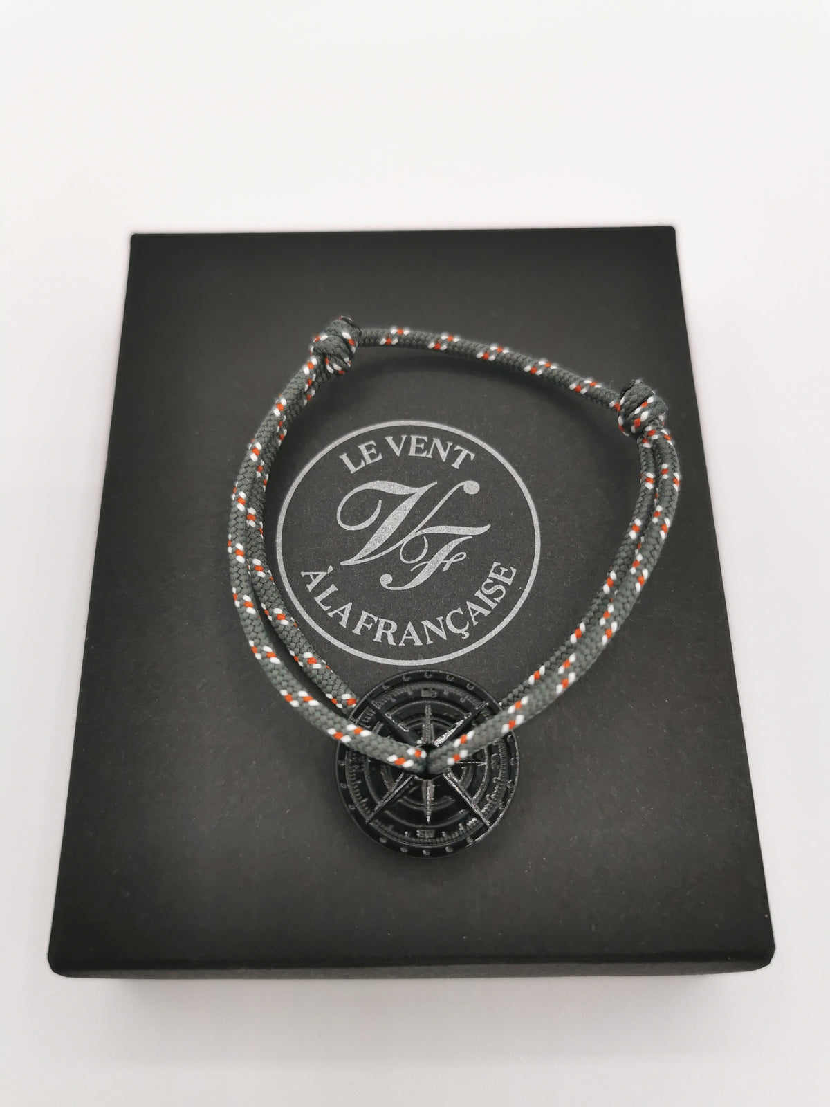 BRACELET LE VENT À LA FRANÇAISE &quot;NOIR ASPHALT&quot; GRAY SPECKLED