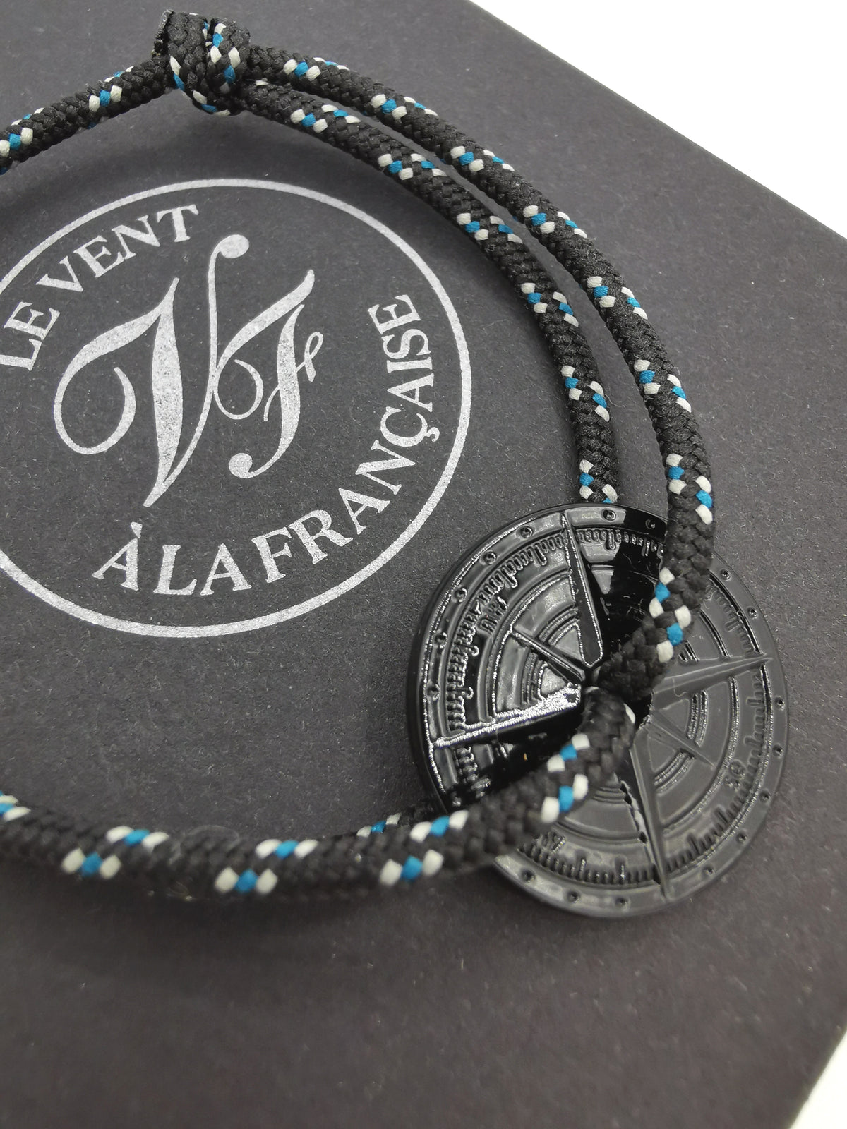 BRACELET LE VENT À LA FRANÇAISE &quot;NOIR ASPHALT&quot; BLACK SPECKLED