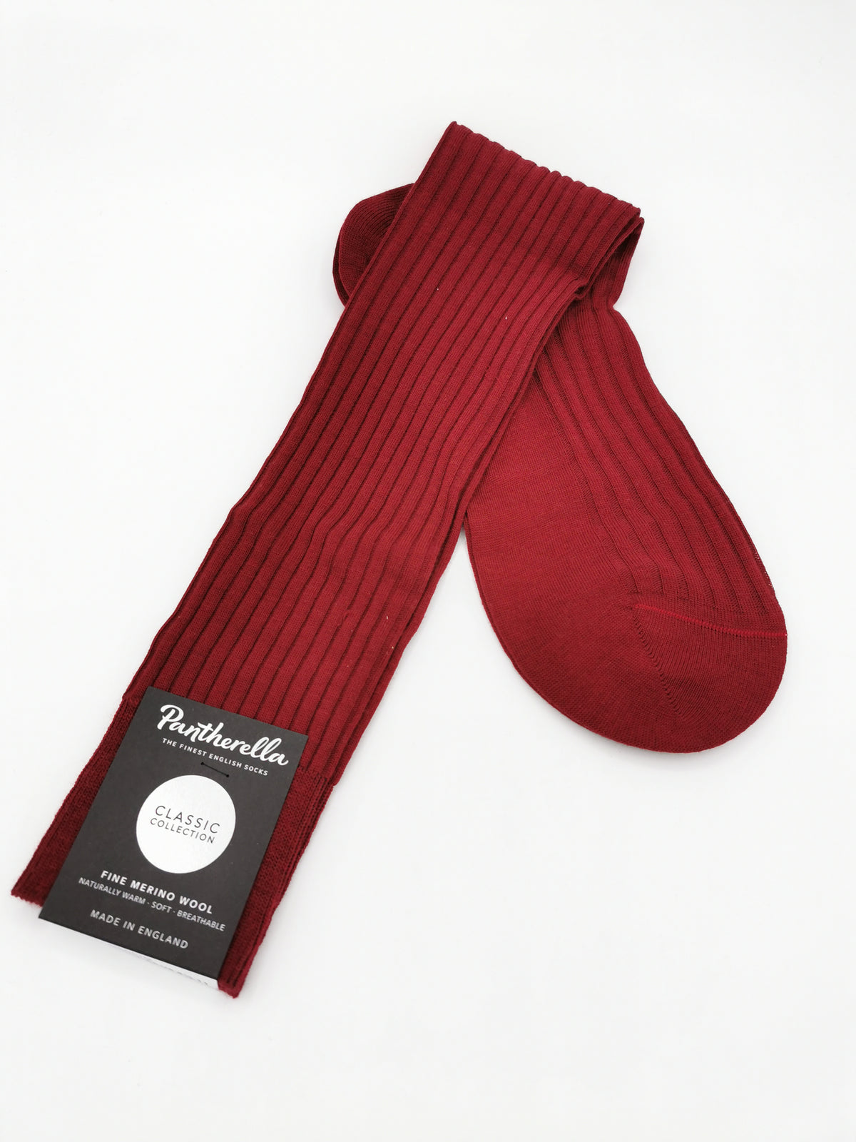 Plain ribbed socks Pantherella Merino Wool Long