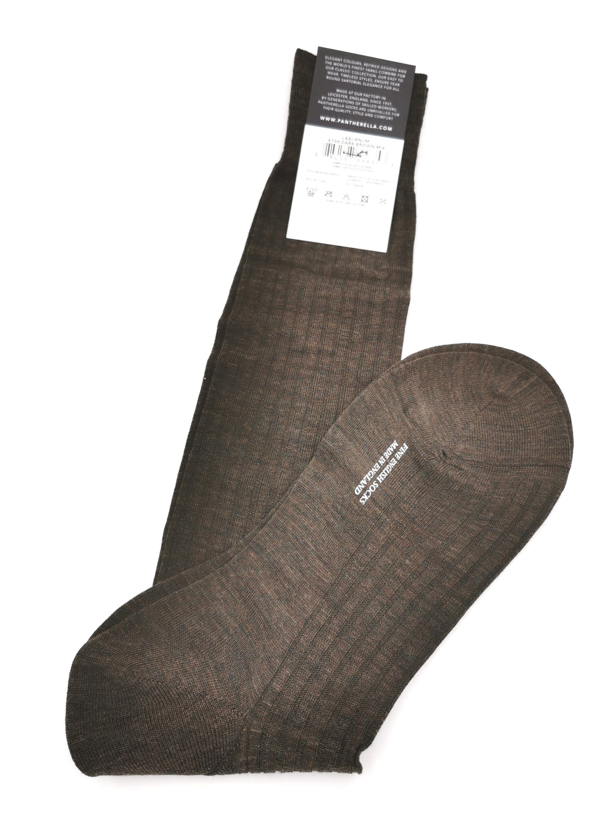 Plain ribbed socks Pantherella Merino Wool Long