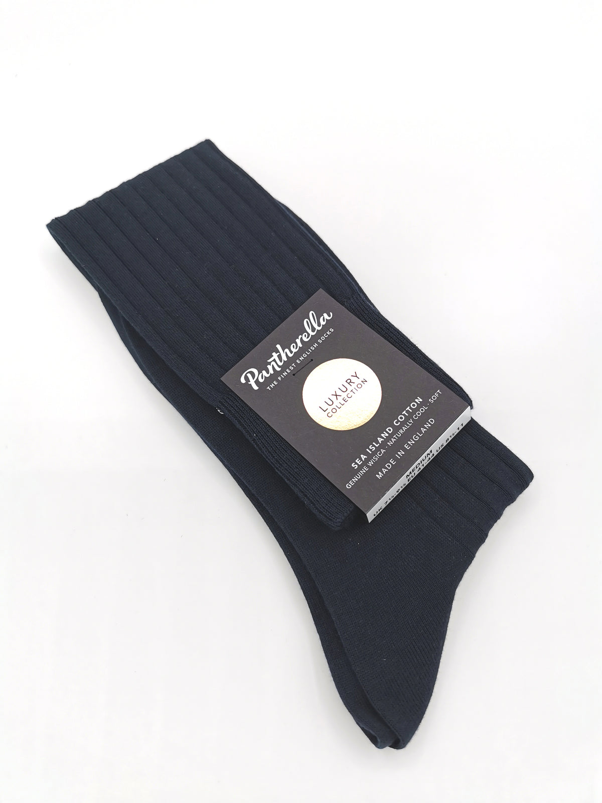 Pantherella plain cotton socks Sea Island Long