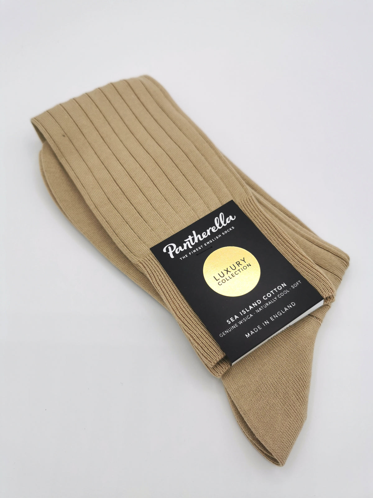 Pantherella plain cotton socks Sea Island Long