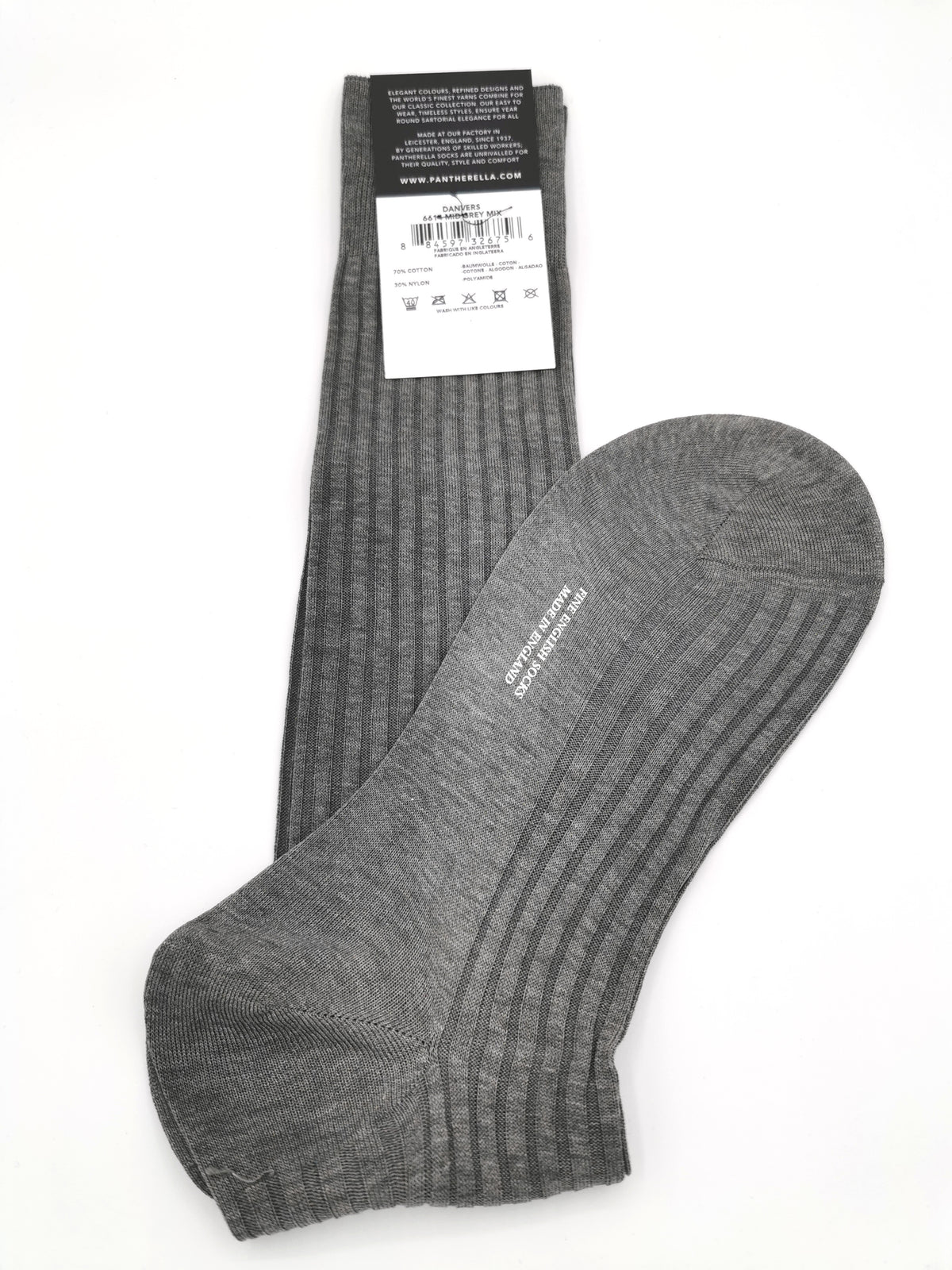 Pantherella Plain Socks in Fil d&#39;Ecosse Long