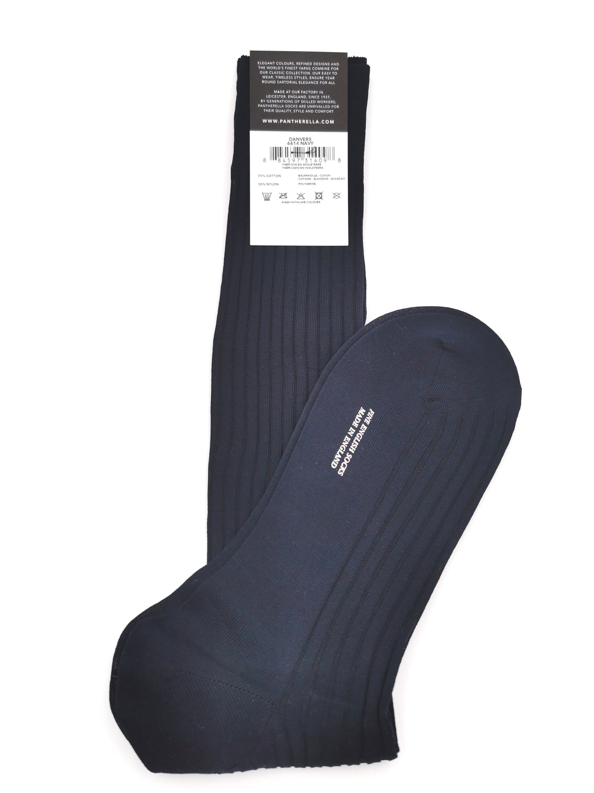 Pantherella Plain Socks in Fil d&#39;Ecosse Long