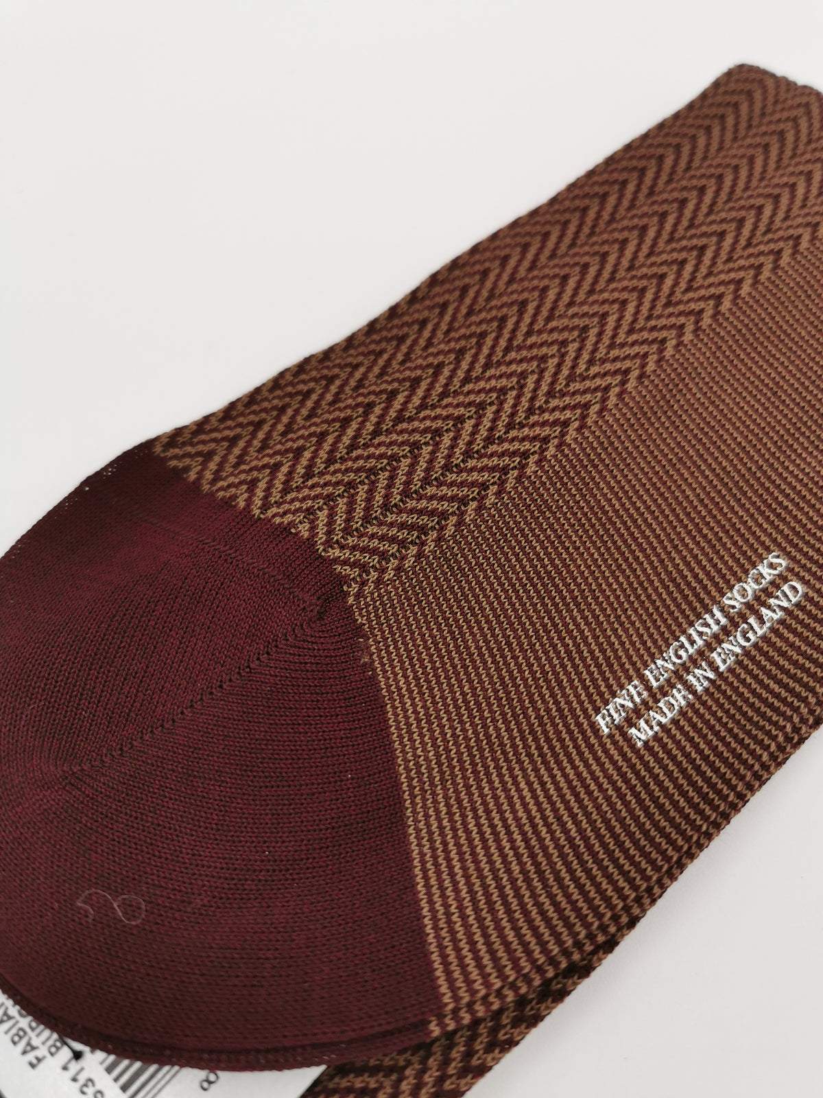 Pantherella socks in lisle herringbone pattern