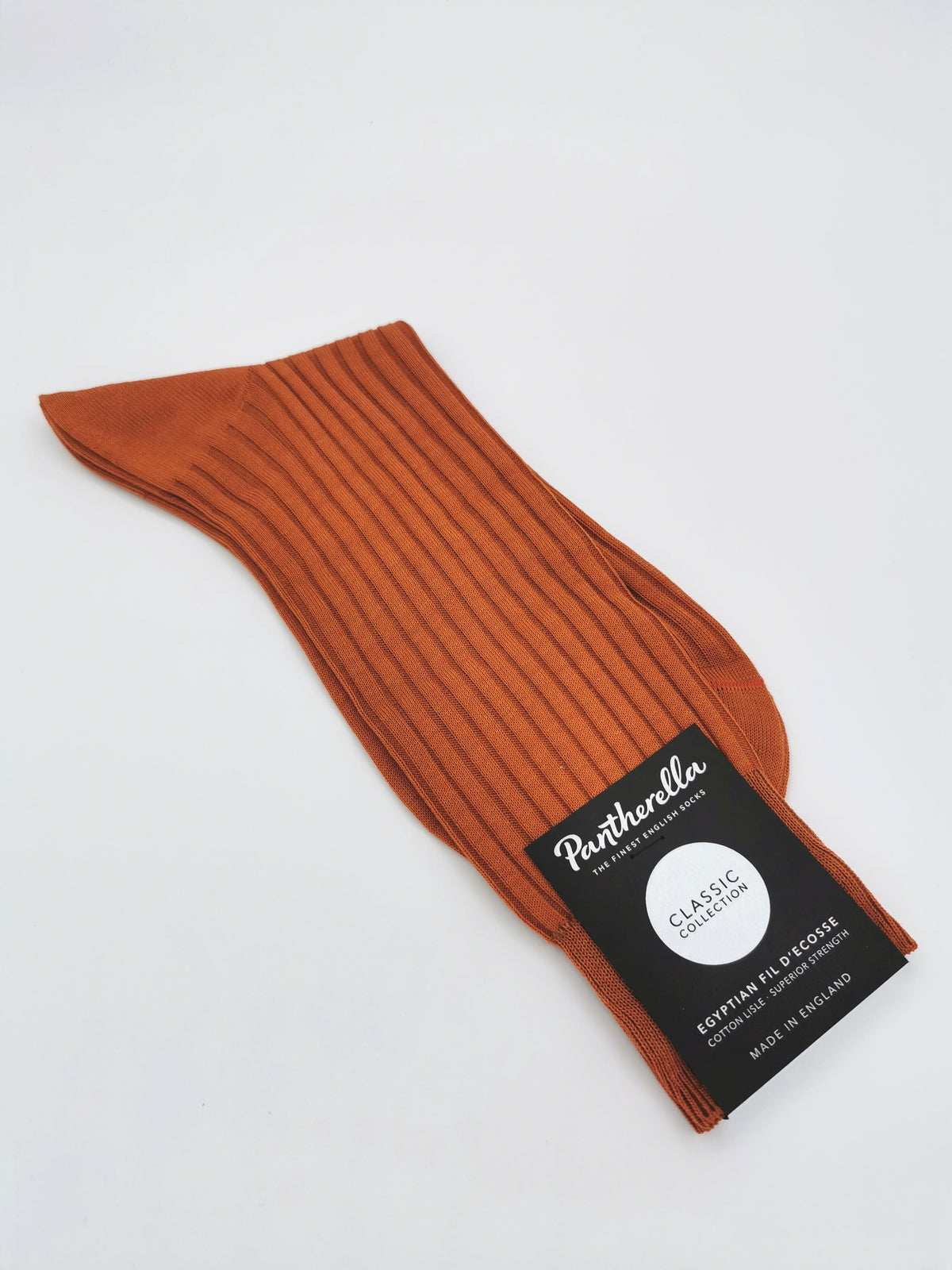 Pantherella ribbed cotton Fil d&#39;Ecosse socks