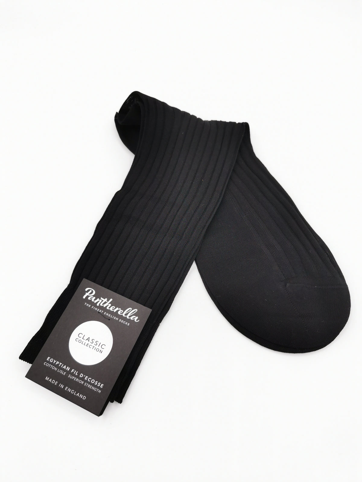 Pantherella ribbed cotton Fil d&#39;Ecosse socks