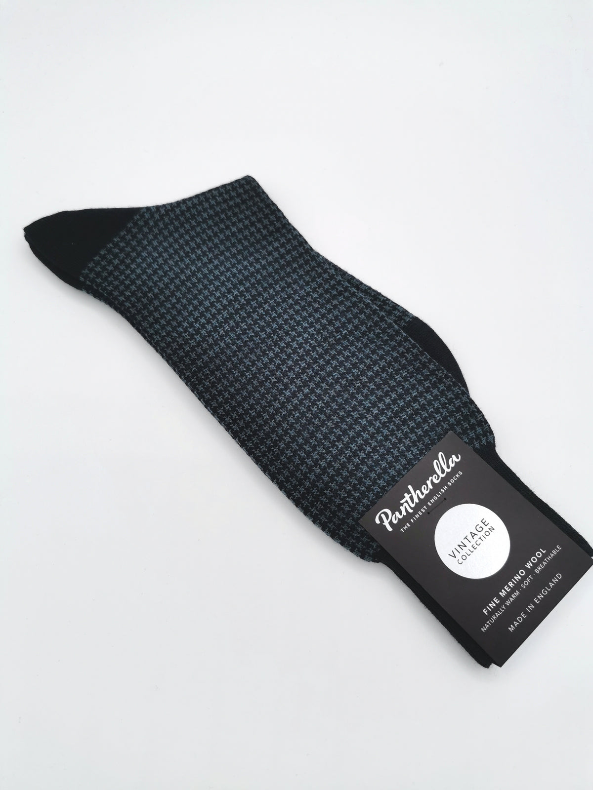 Pantherella Fine Merino Wool houndstooth socks