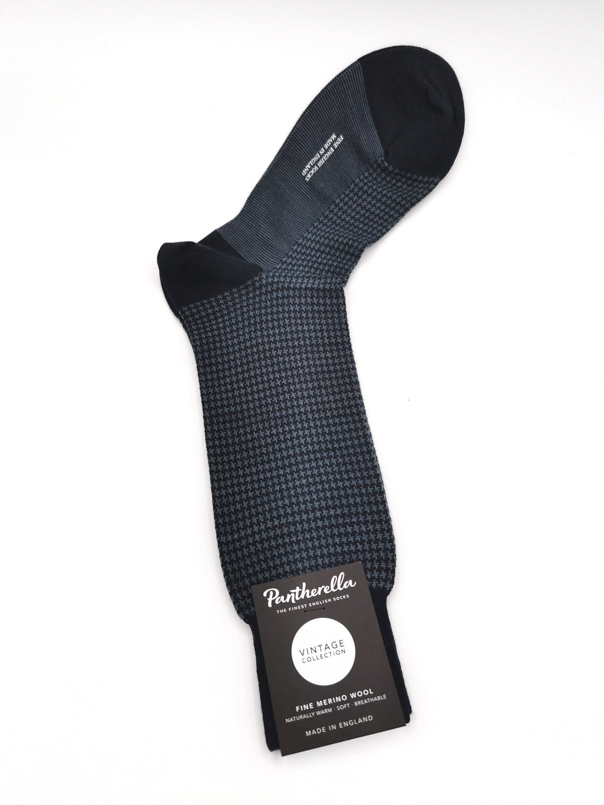 Pantherella Fine Merino Wool houndstooth socks