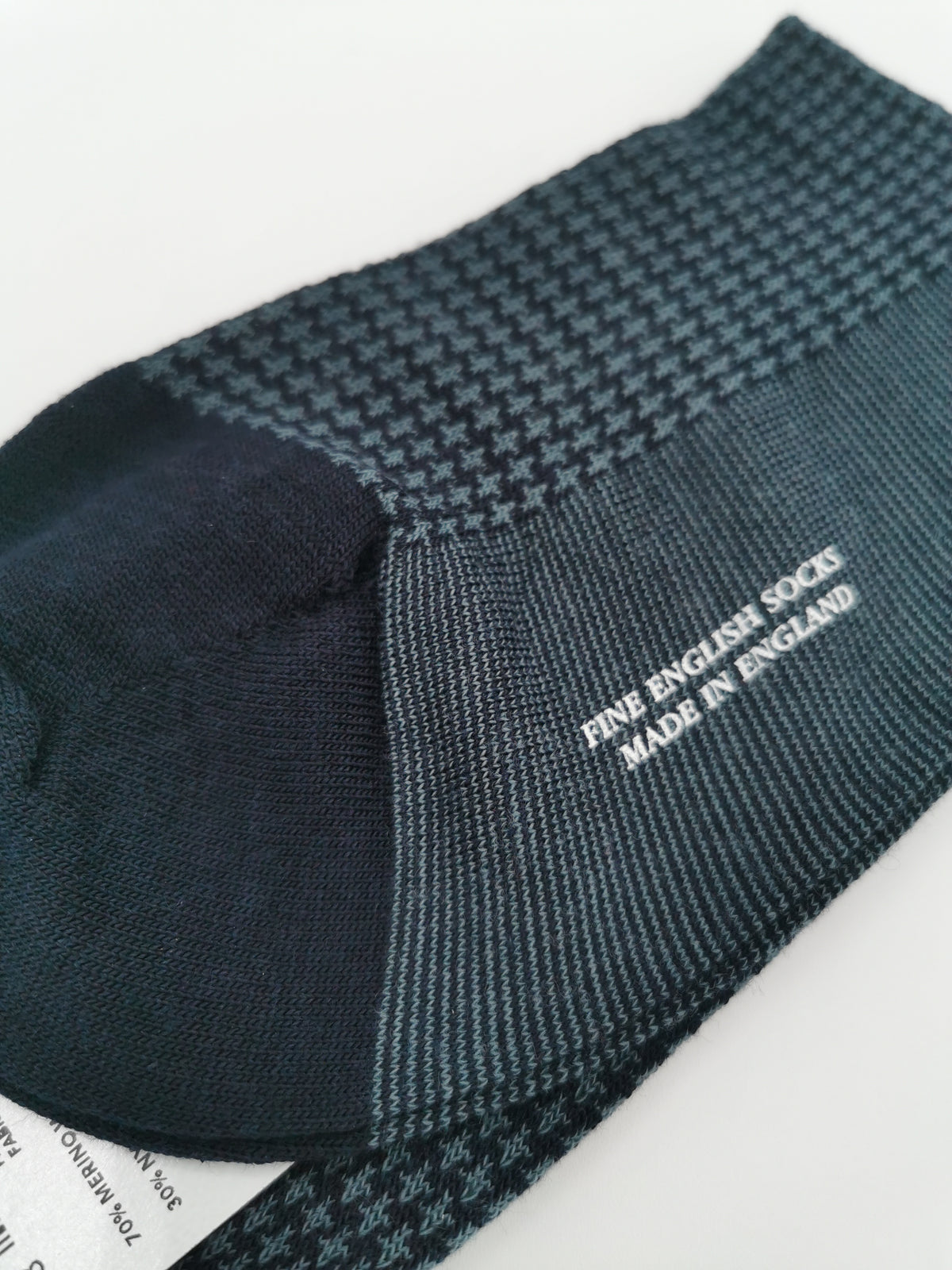 Pantherella Fine Merino Wool houndstooth socks