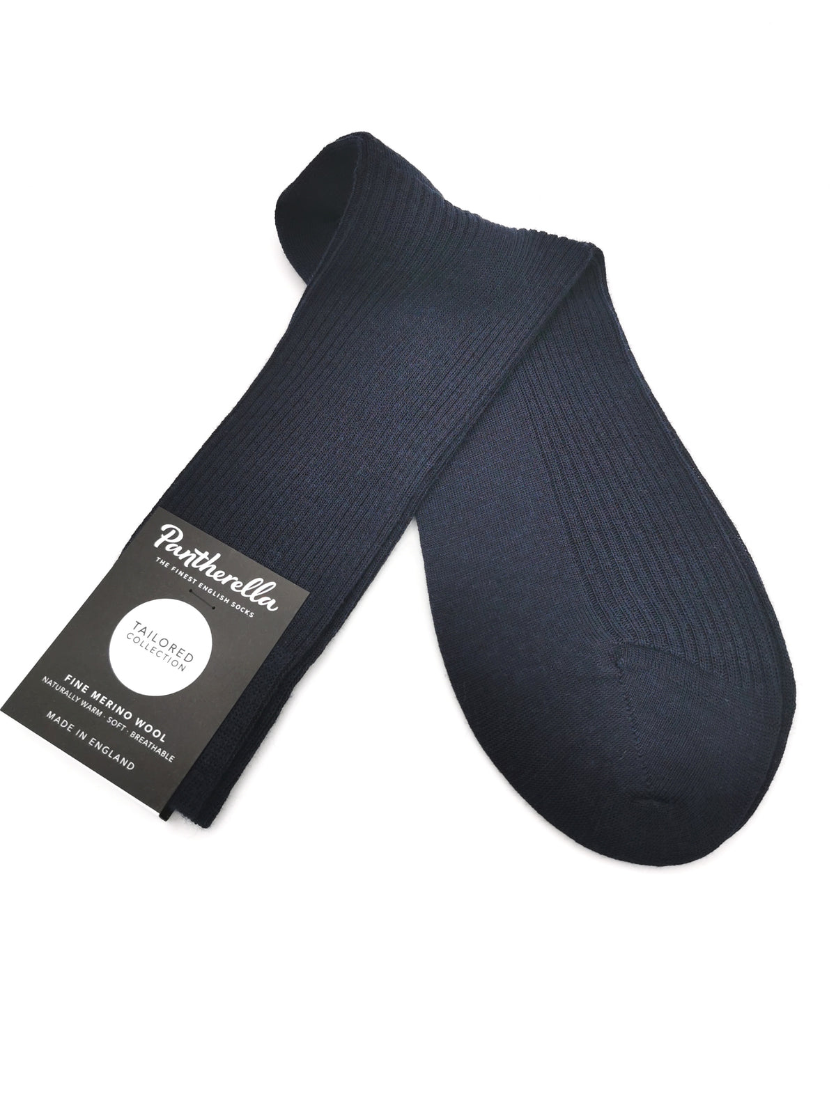 Finely ribbed Pantherella Fine Merino Wool socks