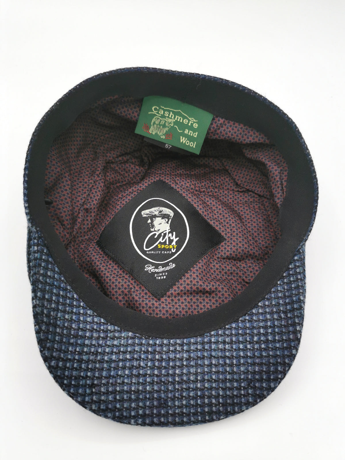 CITY SPORT CAP BLUE IN SMALL CHECKERBOARD