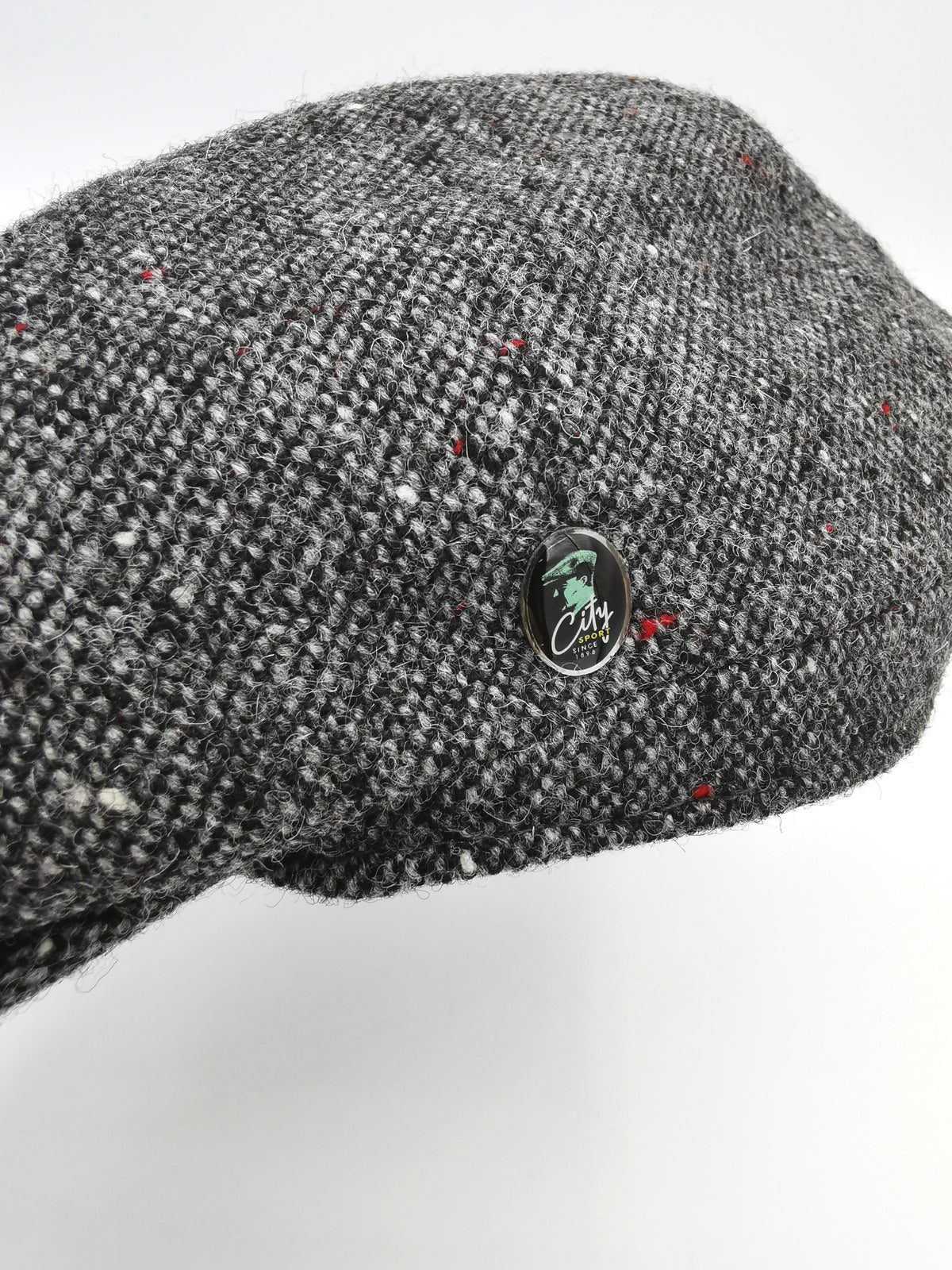 City Sport blue cap in Donegal tweed