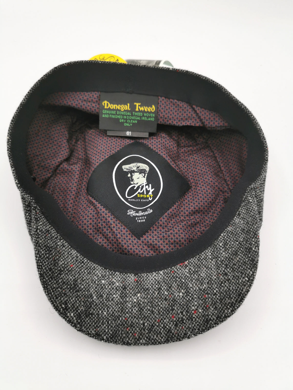 City Sport blue cap in Donegal tweed
