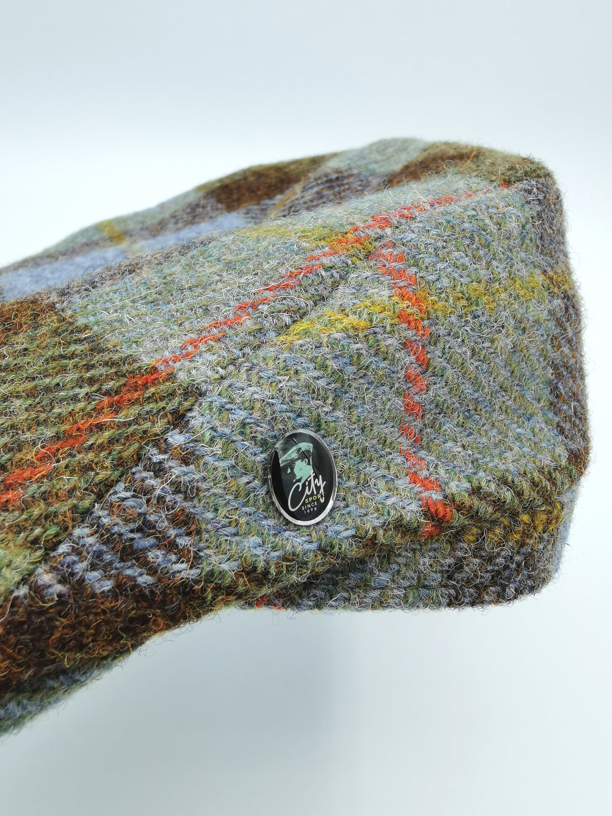 City Sport tweed checkered cap