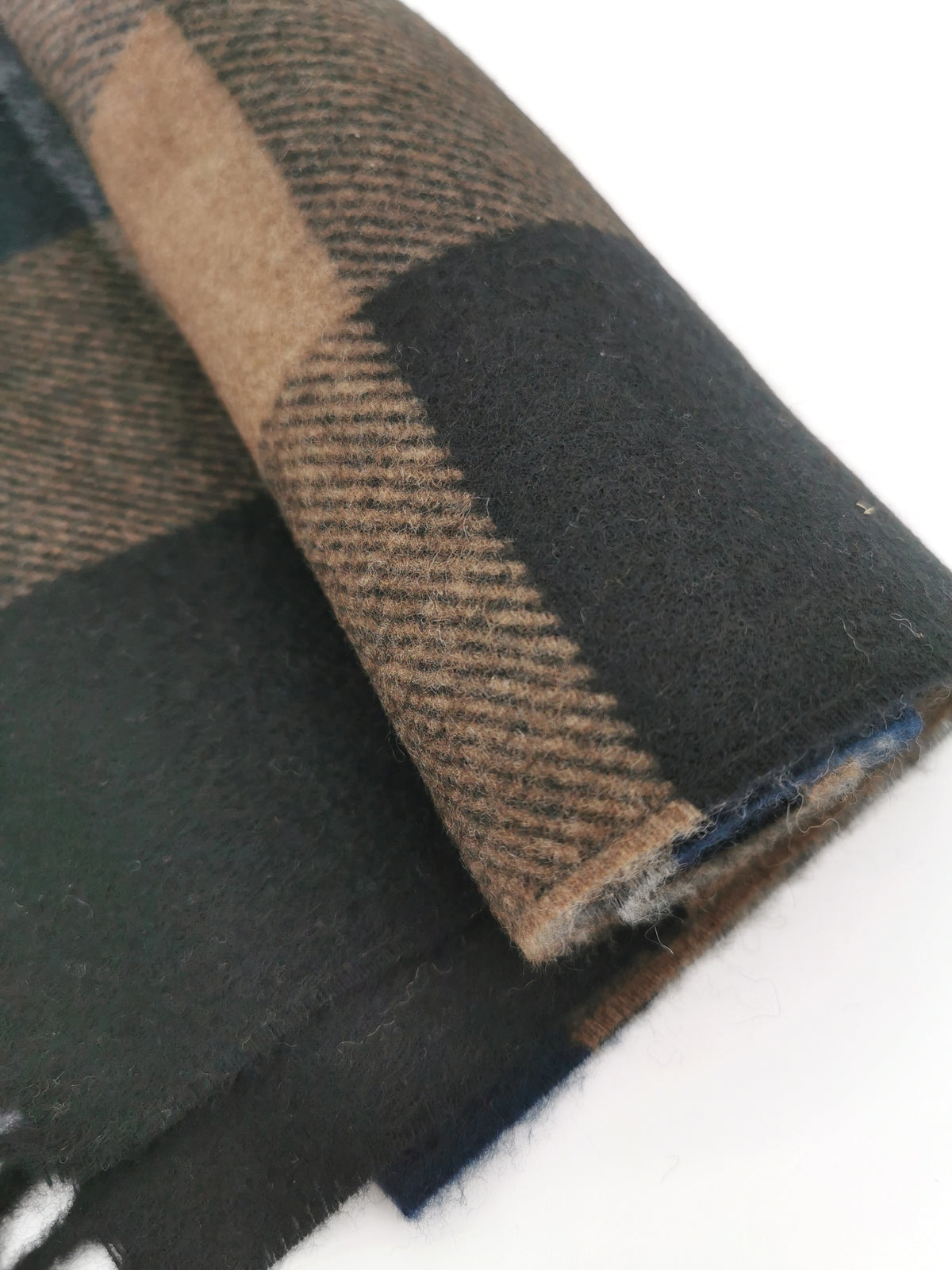 Écharpe en cachemire à carreaux