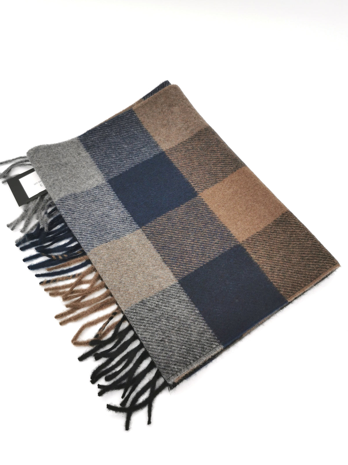 Écharpe en cachemire à carreaux