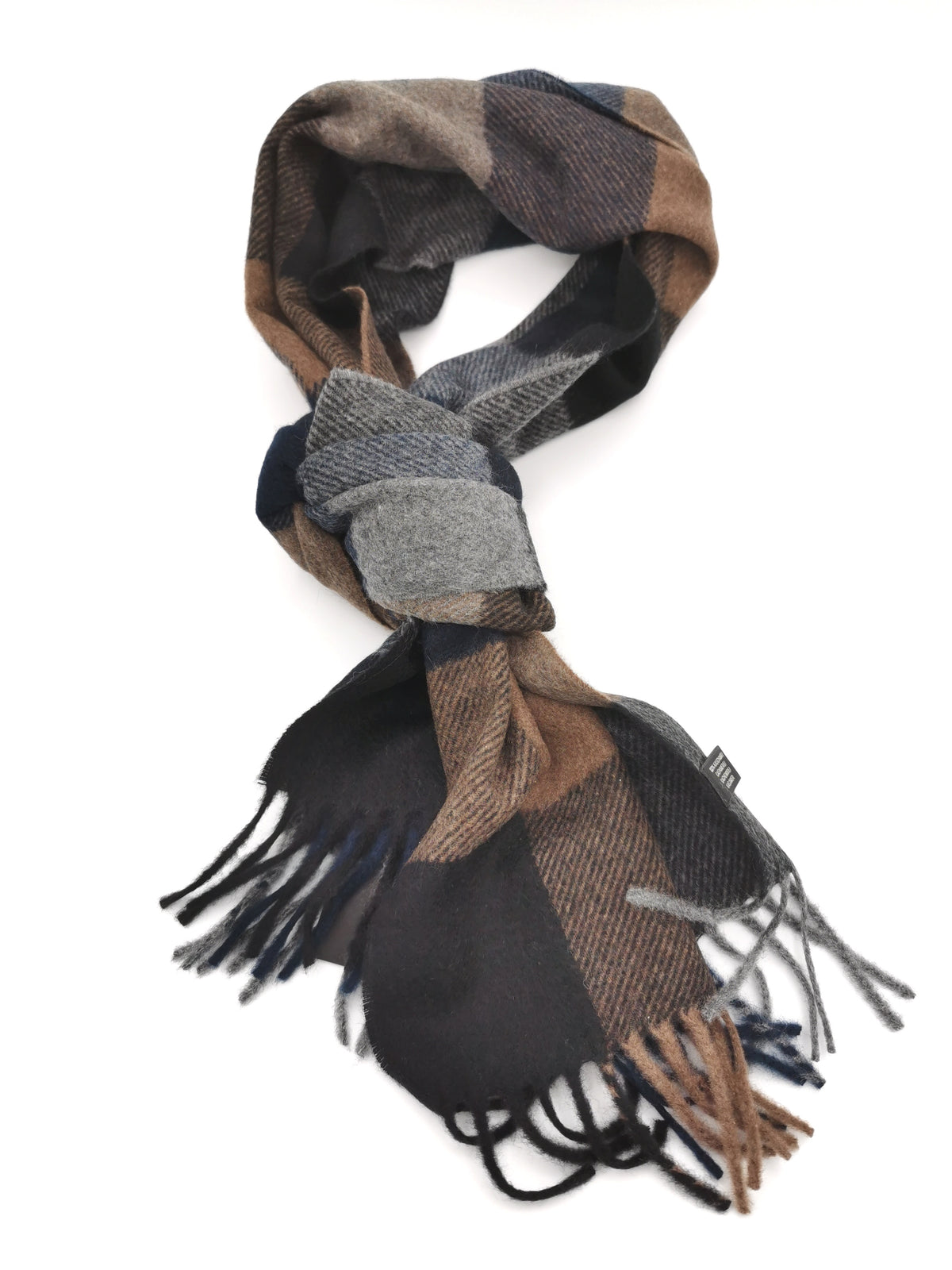 Écharpe en cachemire à carreaux