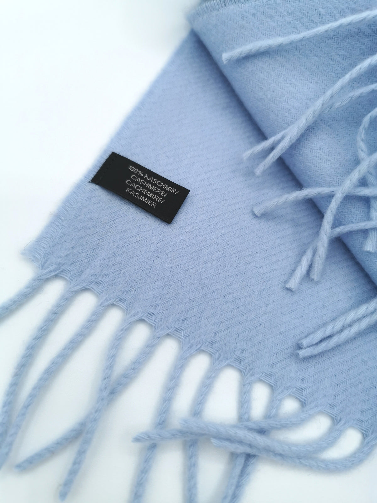 Plain cashmere scarf