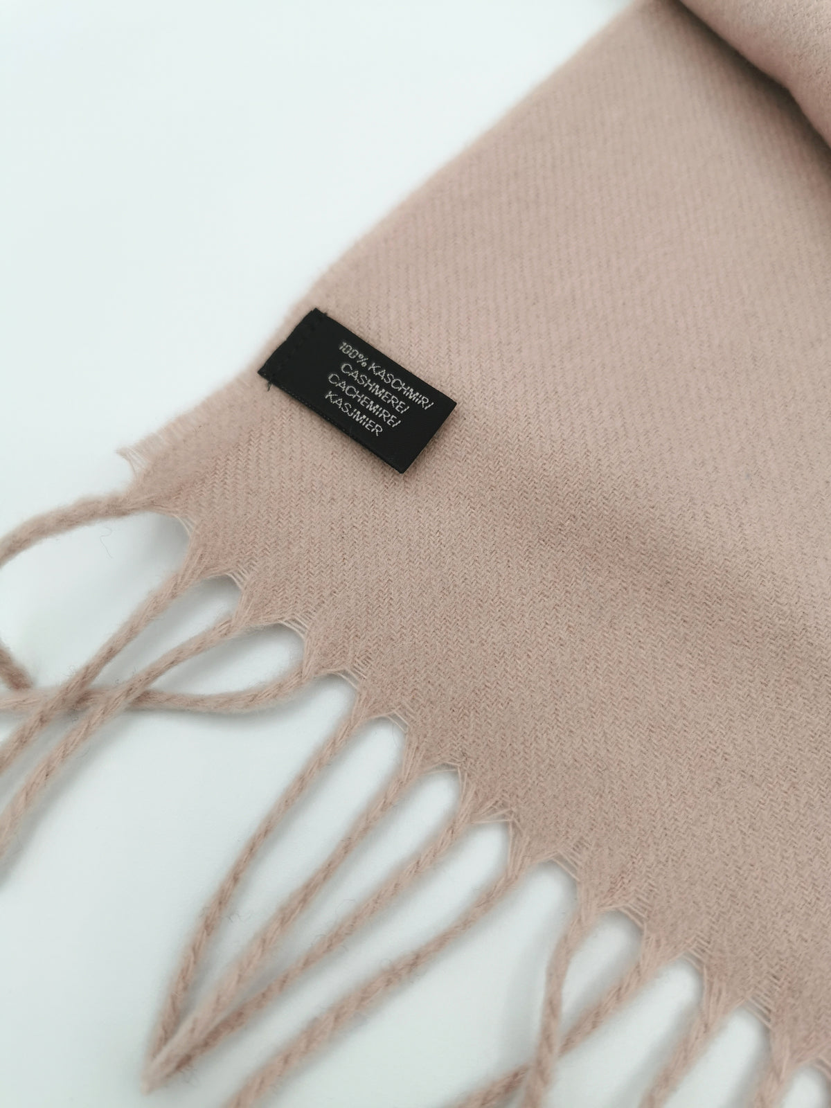 Plain cashmere scarf