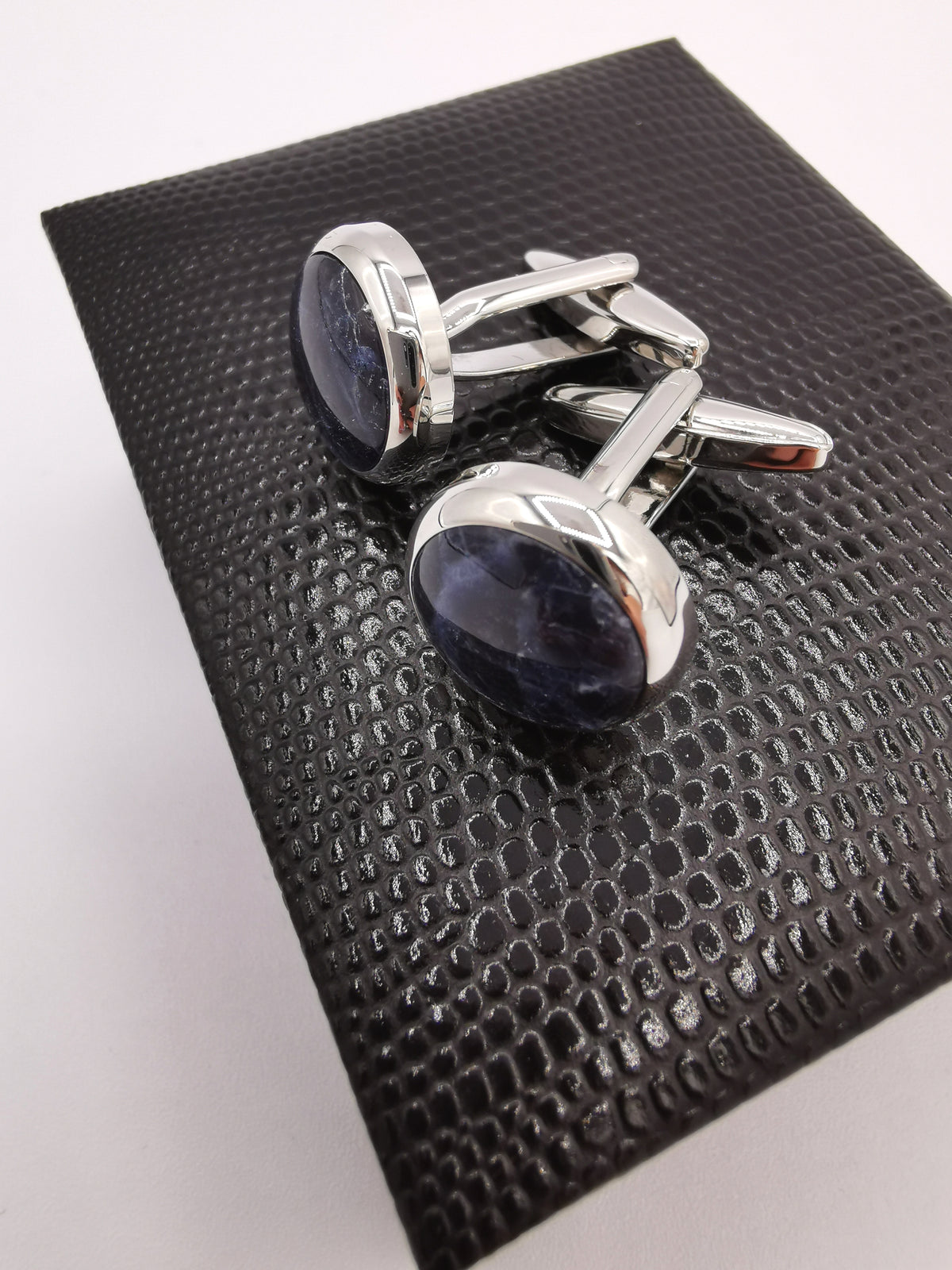 Cufflinks with blue Sodalite