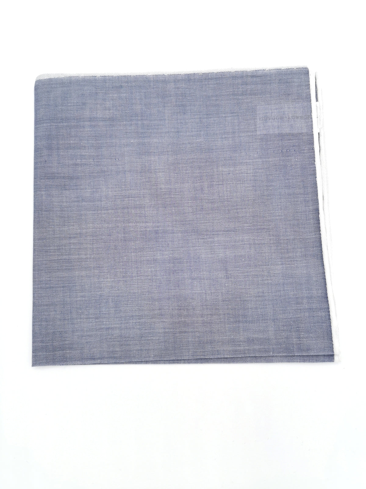 Simonnot-Godard plain pocket square with white border