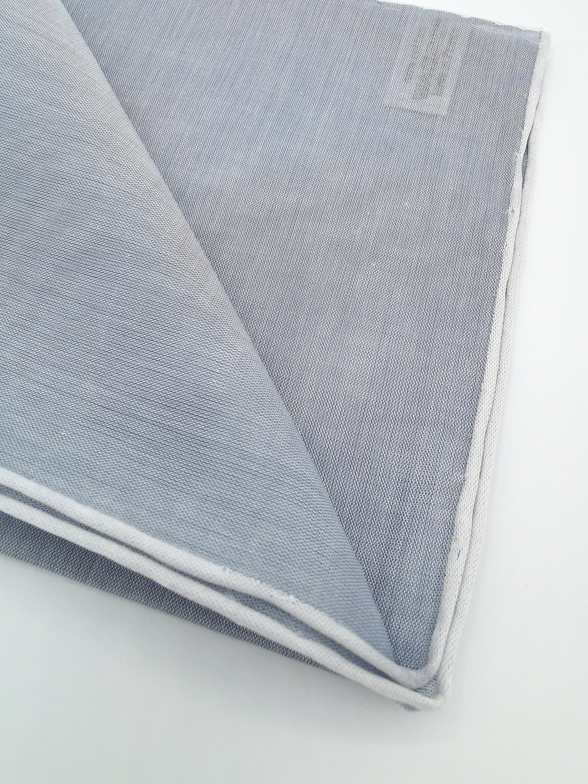 Simonnot-Godard plain pocket square with white border