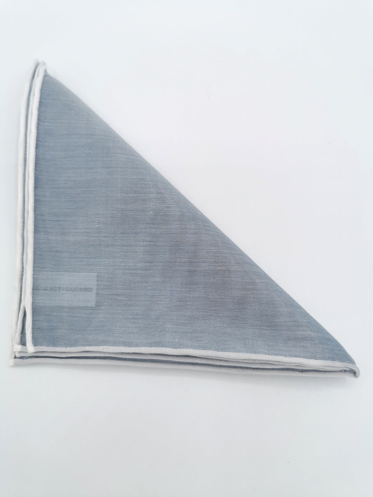 Simonnot-Godard plain pocket square with white border