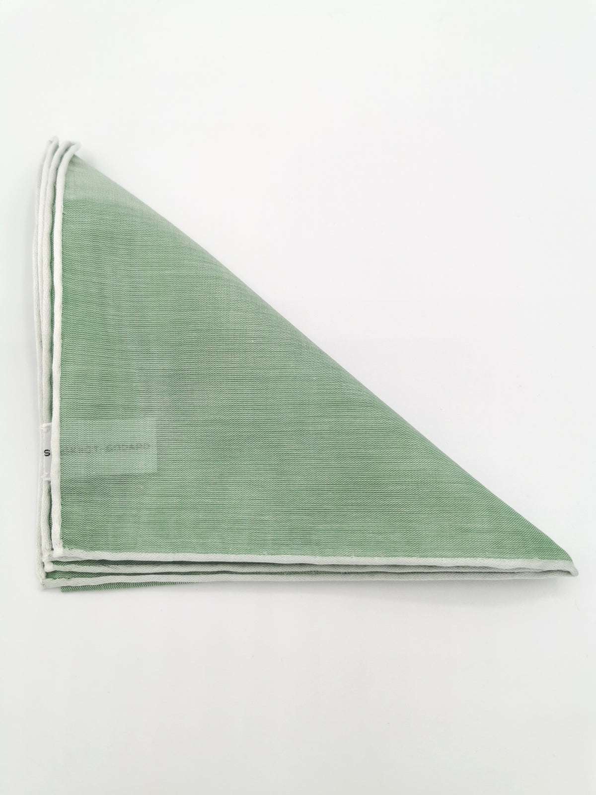 Simonnot-Godard plain pocket square with white border